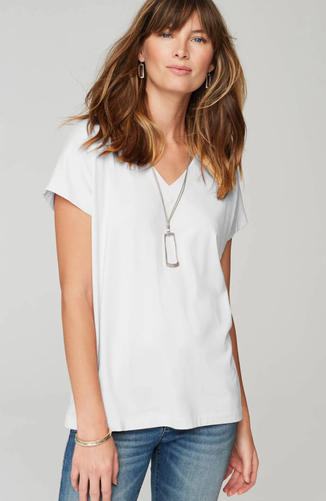J.Jill Luxe Supima® Pleat-Back Tee Online