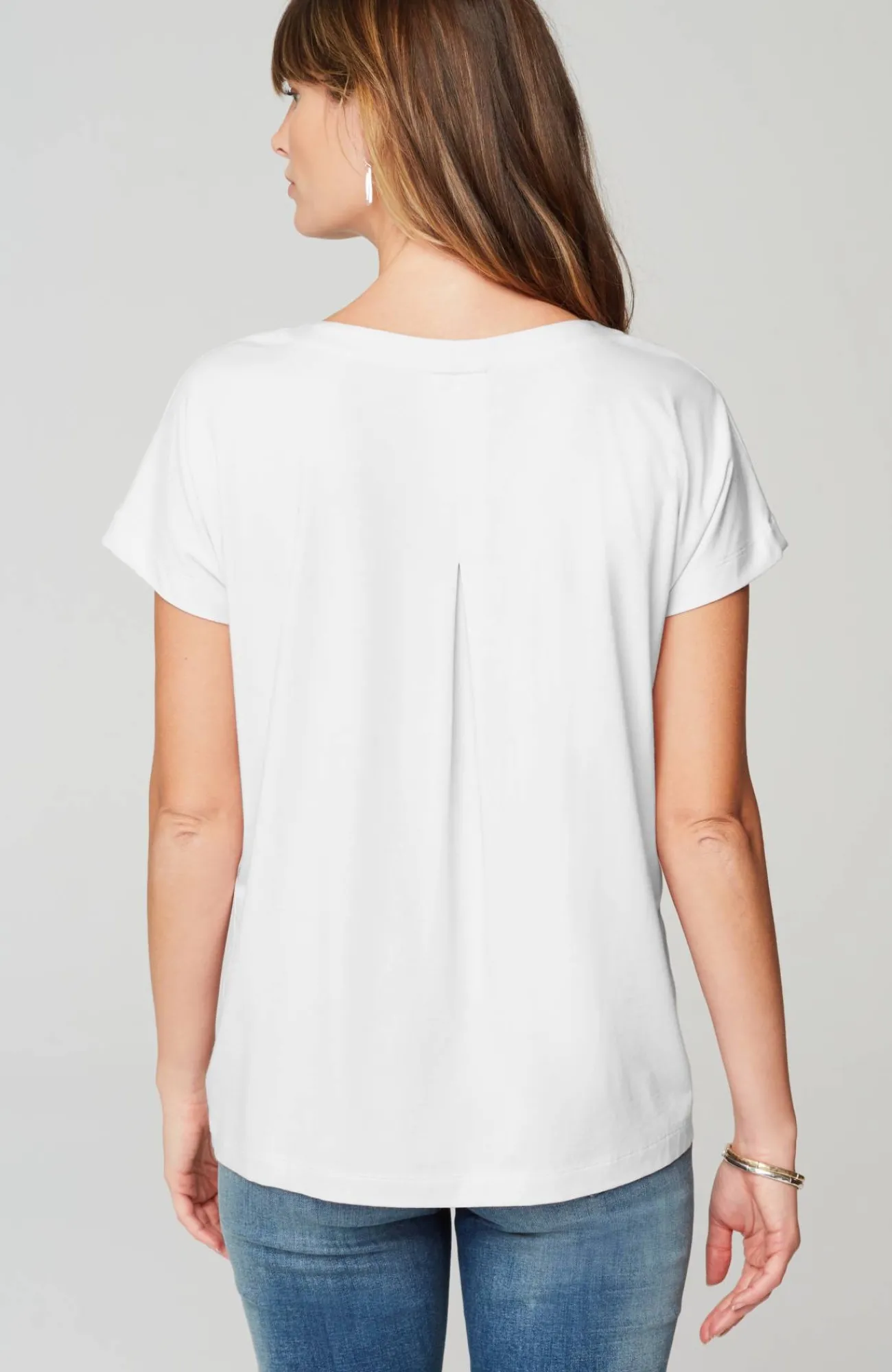 J.Jill Luxe Supima® Pleat-Back Tee Online