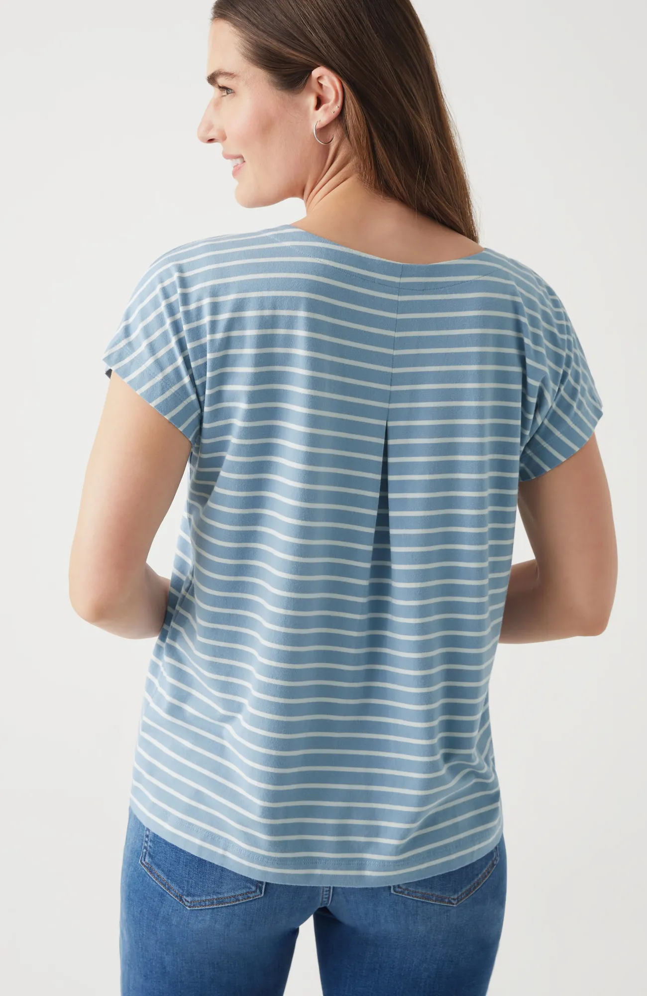 J.Jill Luxe Supima® Pleat-Back Tee Online
