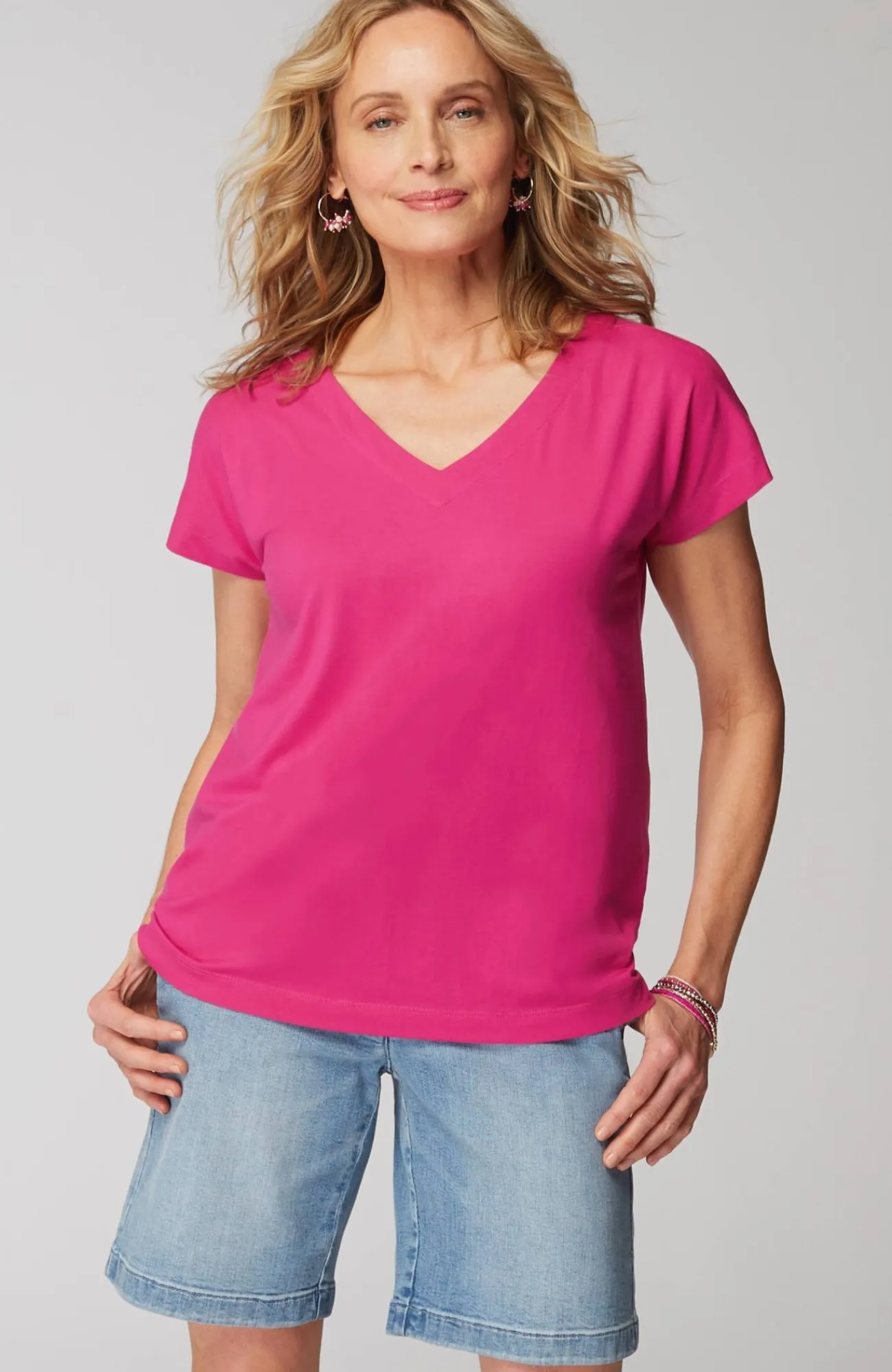 J.Jill Luxe Supima® Pleat-Back Tee Online