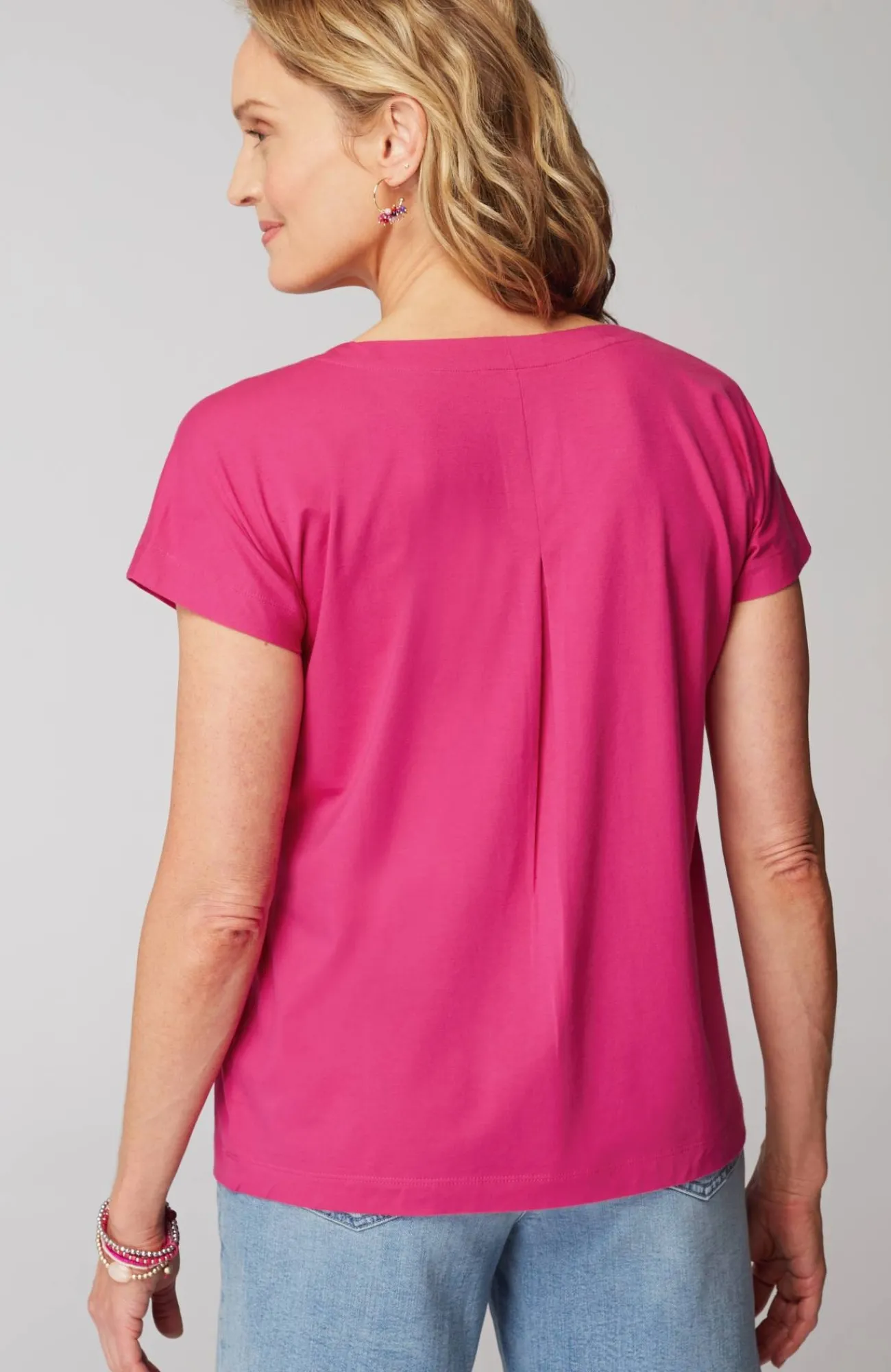 J.Jill Luxe Supima® Pleat-Back Tee Online