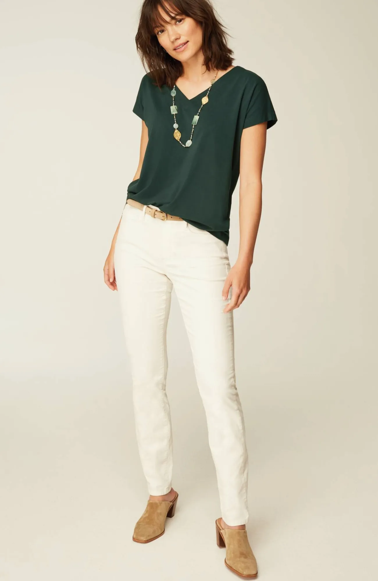 J.Jill Luxe Supima® Pleat-Back Tee Online