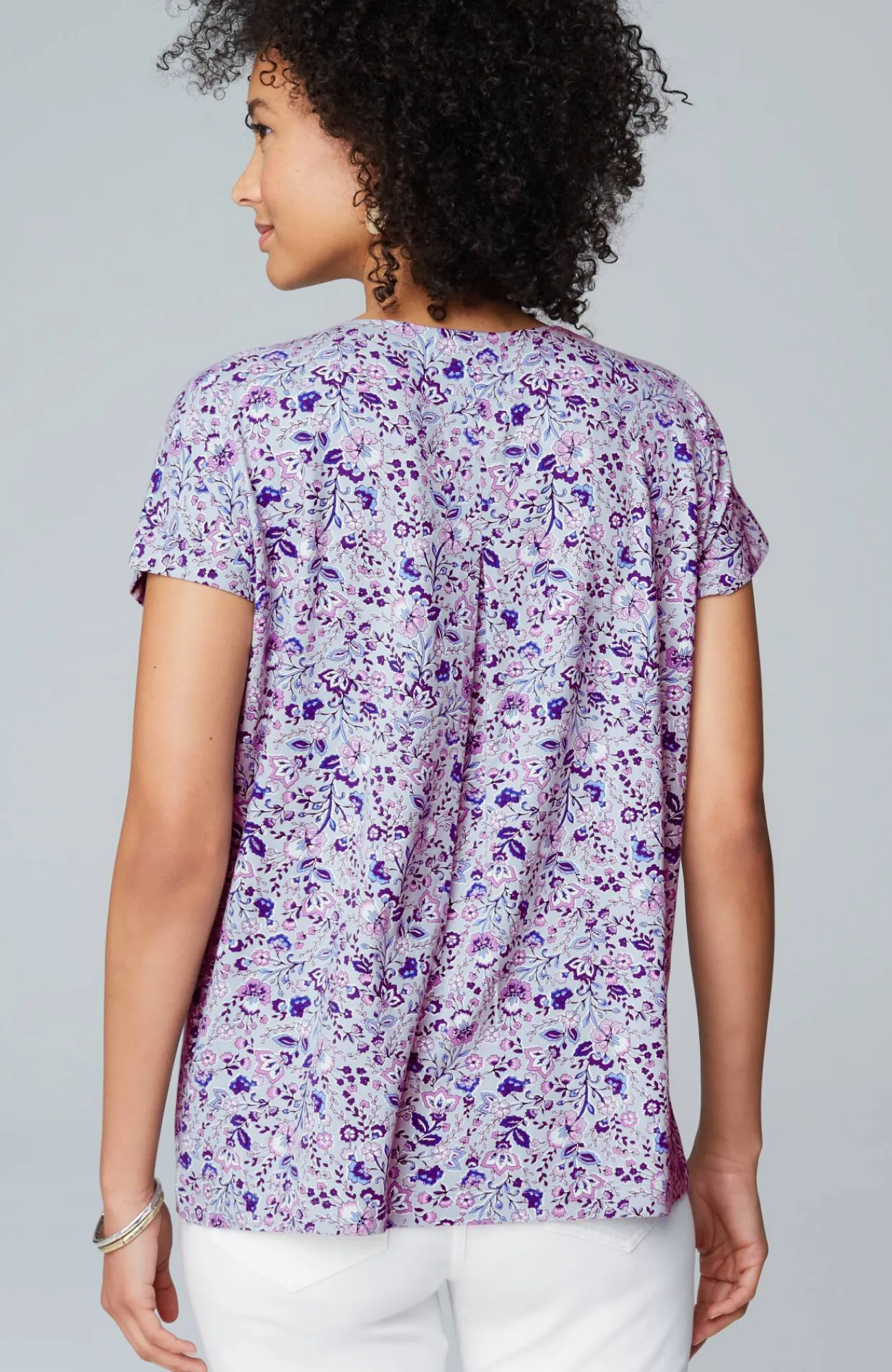 J.Jill Luxe Supima® Pleat-Back Tee Online