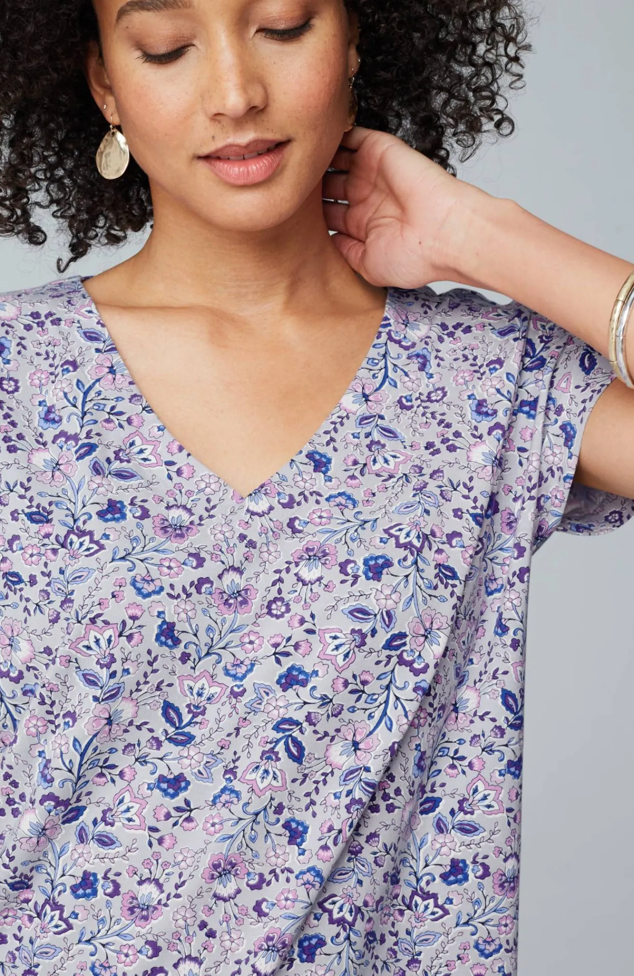 J.Jill Luxe Supima® Pleat-Back Tee Online