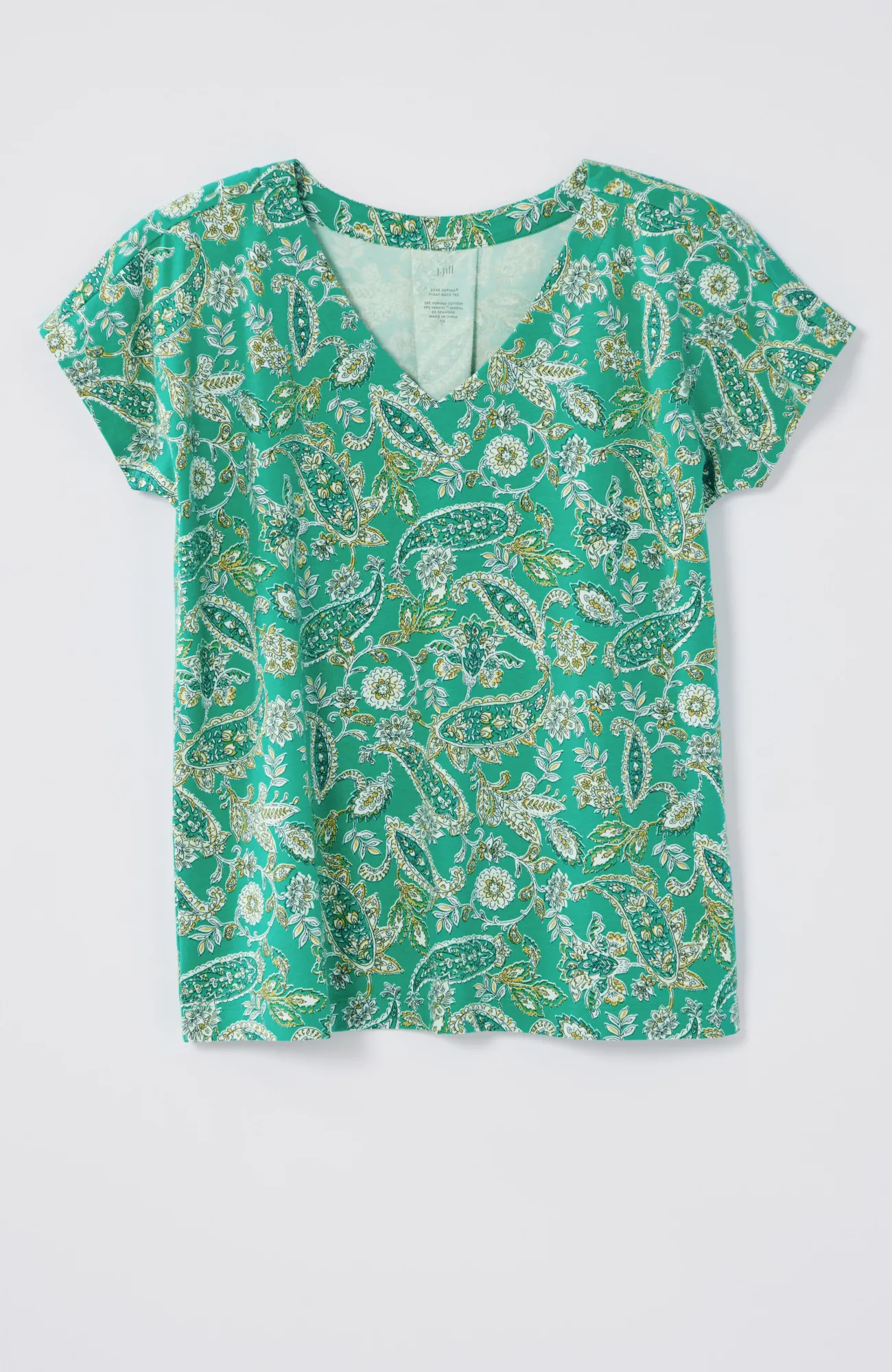 J.Jill Luxe Supima® Pleat-Back Tee Online