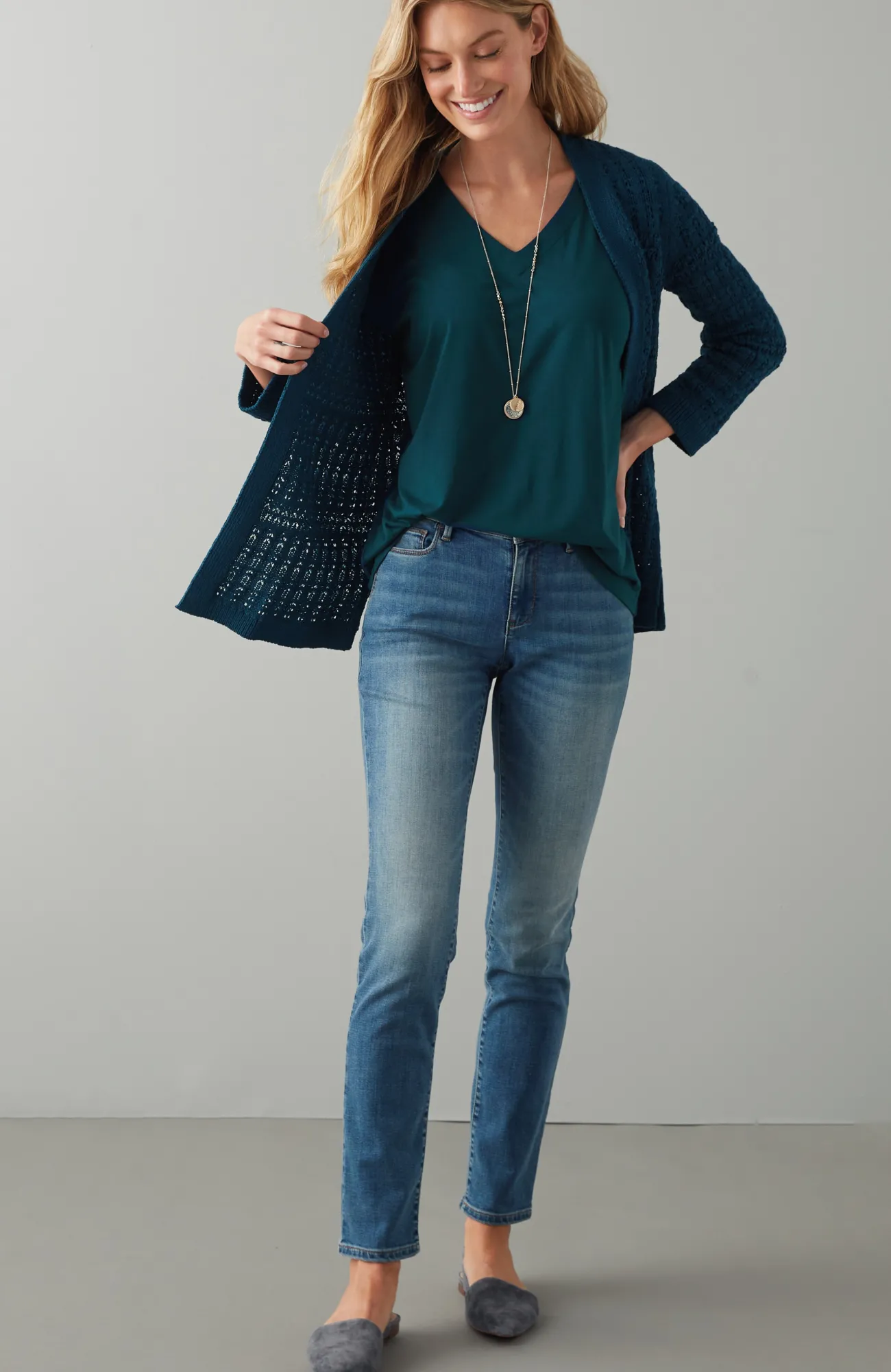J.Jill Luxe Supima® Pleat-Back Tee Online