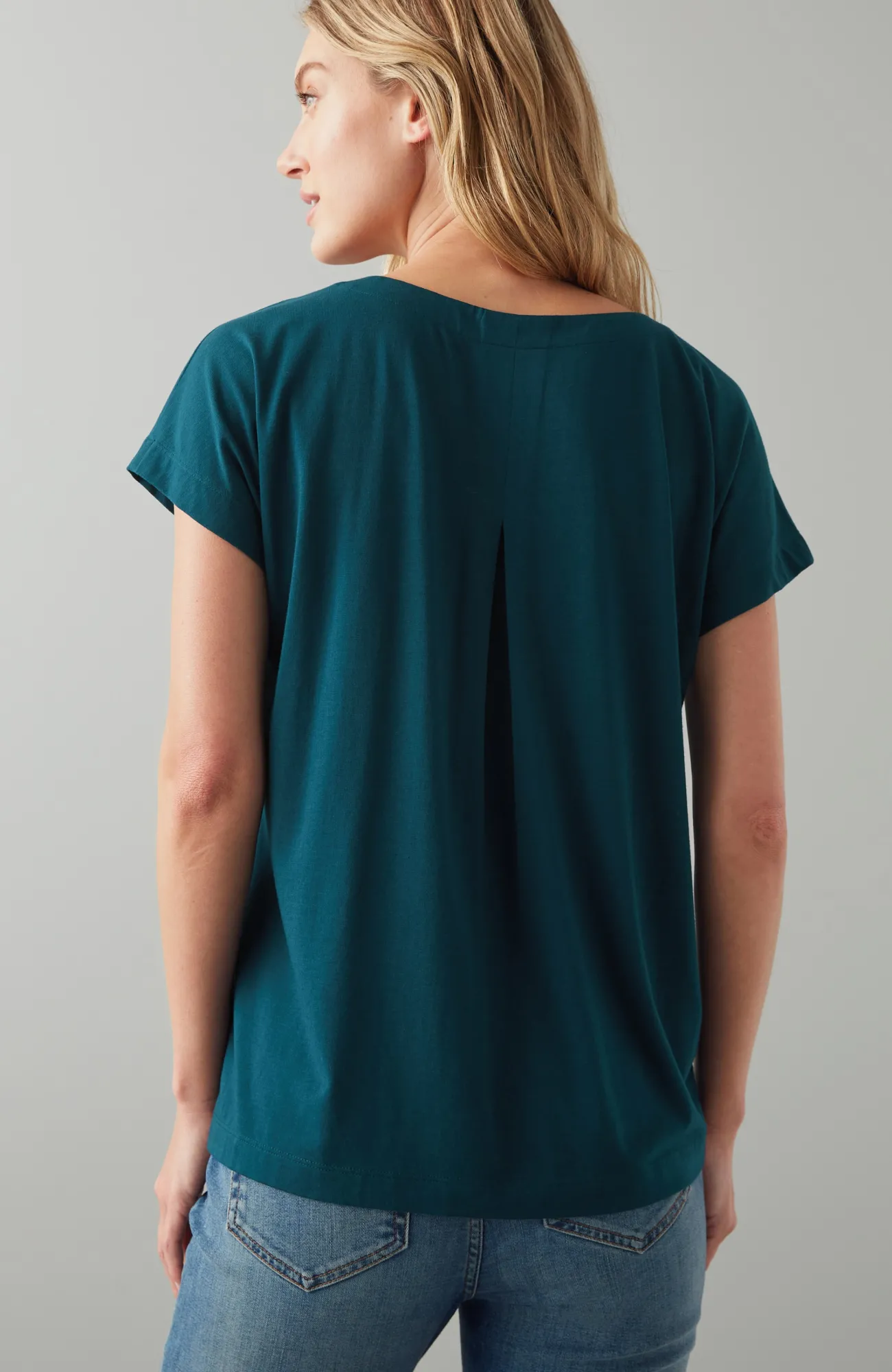 J.Jill Luxe Supima® Pleat-Back Tee Online