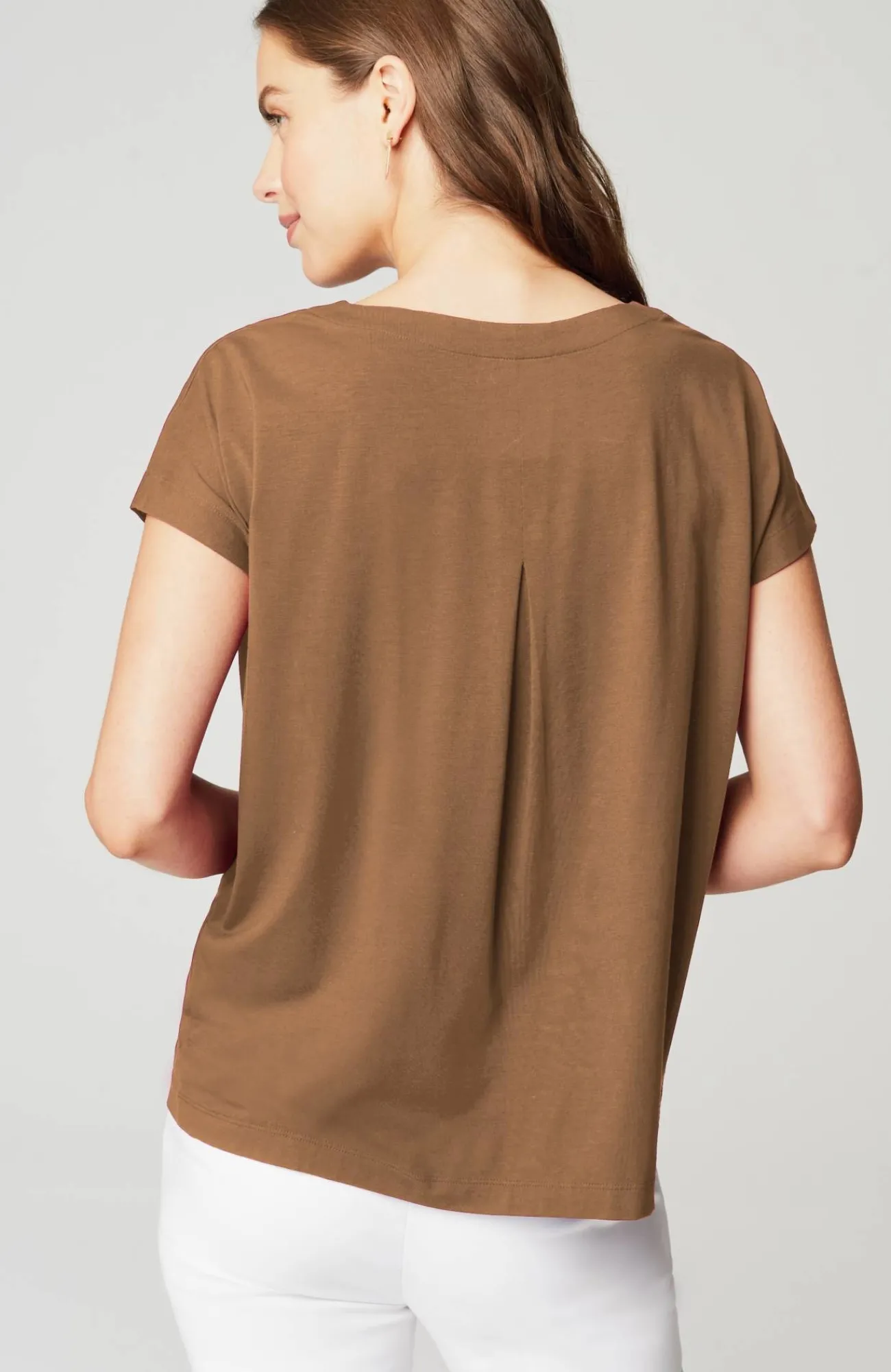 J.Jill Luxe Supima® Pleat-Back Tee Online