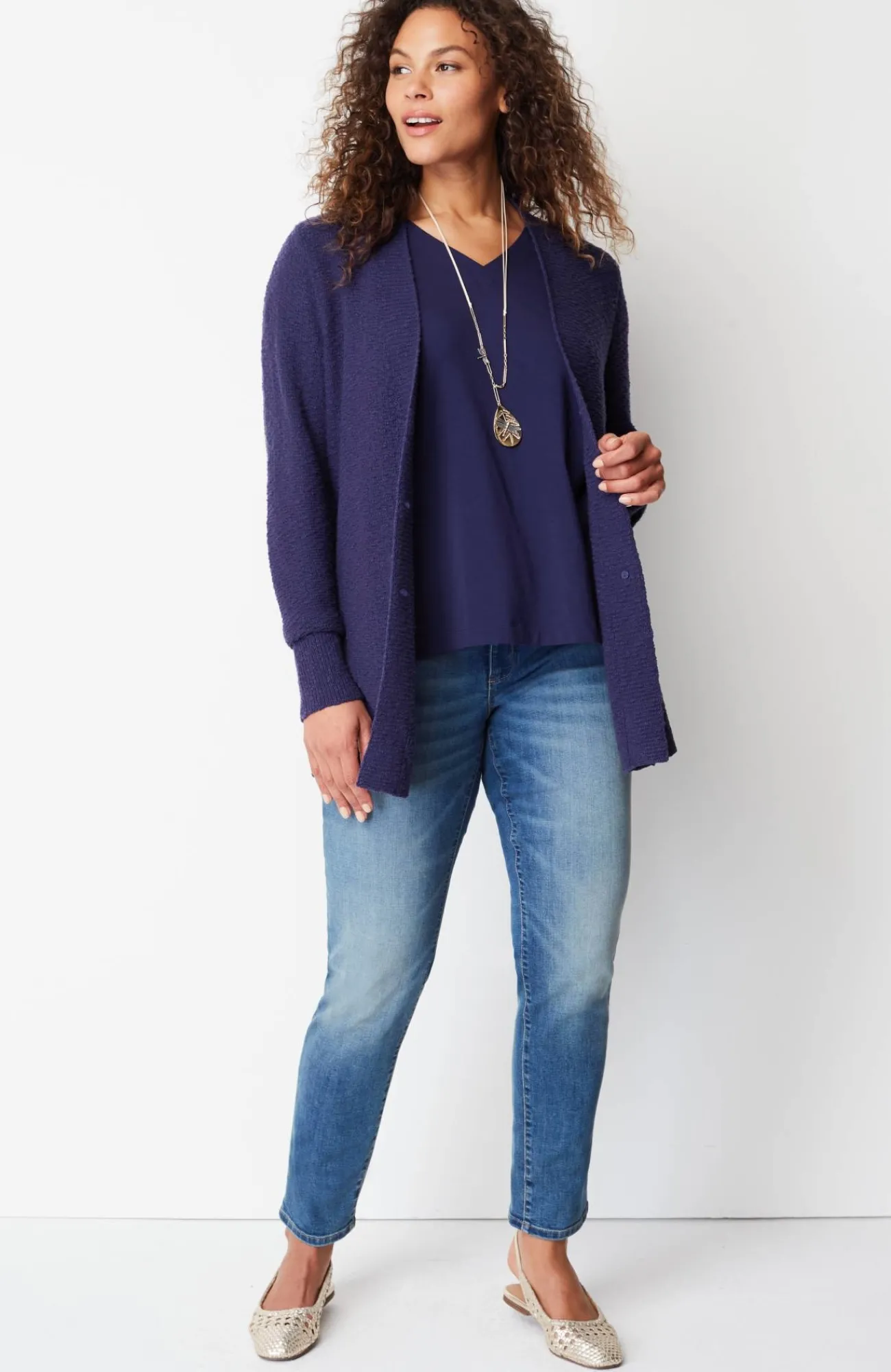 J.Jill Luxe Supima® Pleat-Back Tee Online