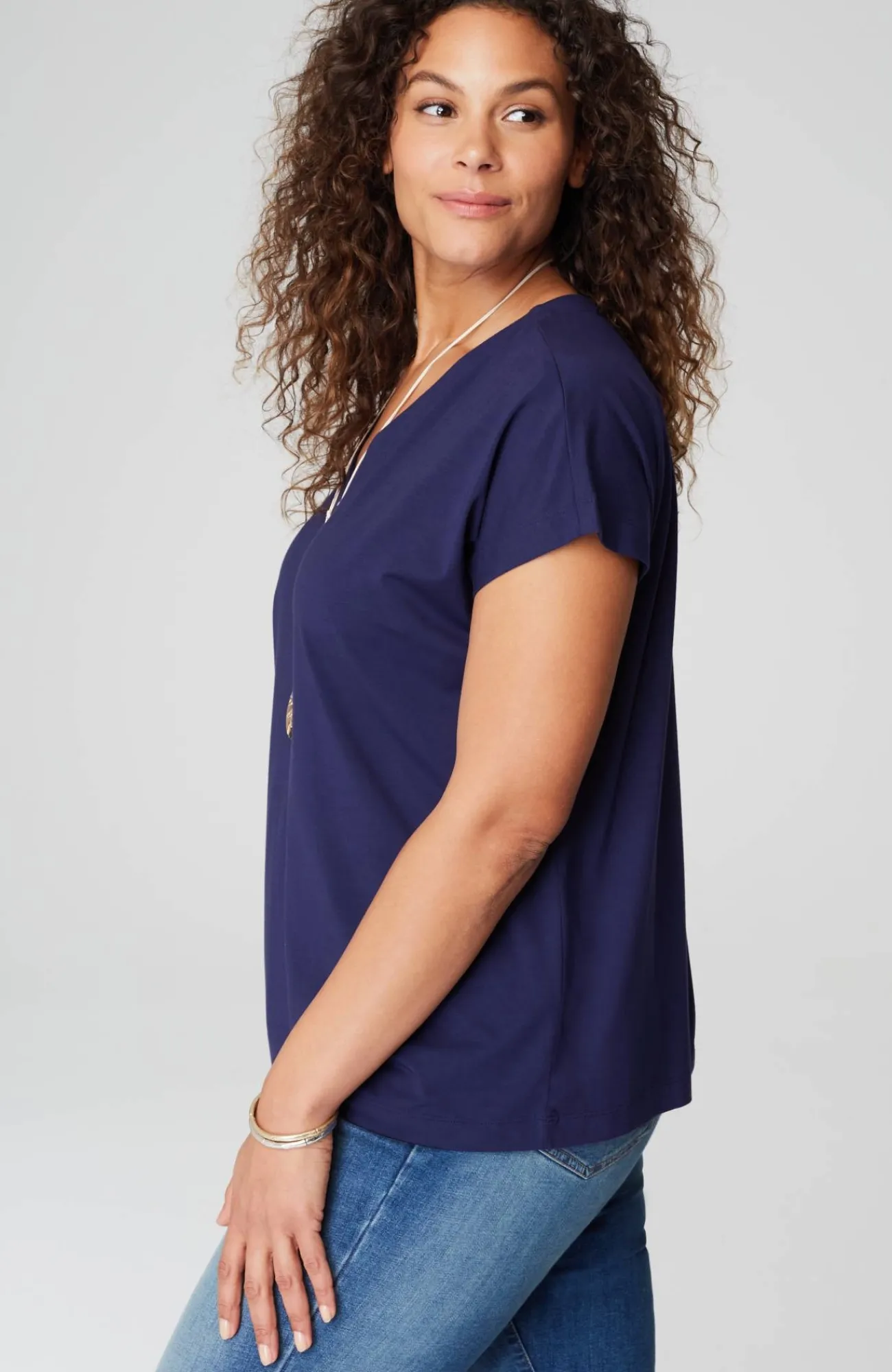 J.Jill Luxe Supima® Pleat-Back Tee Online