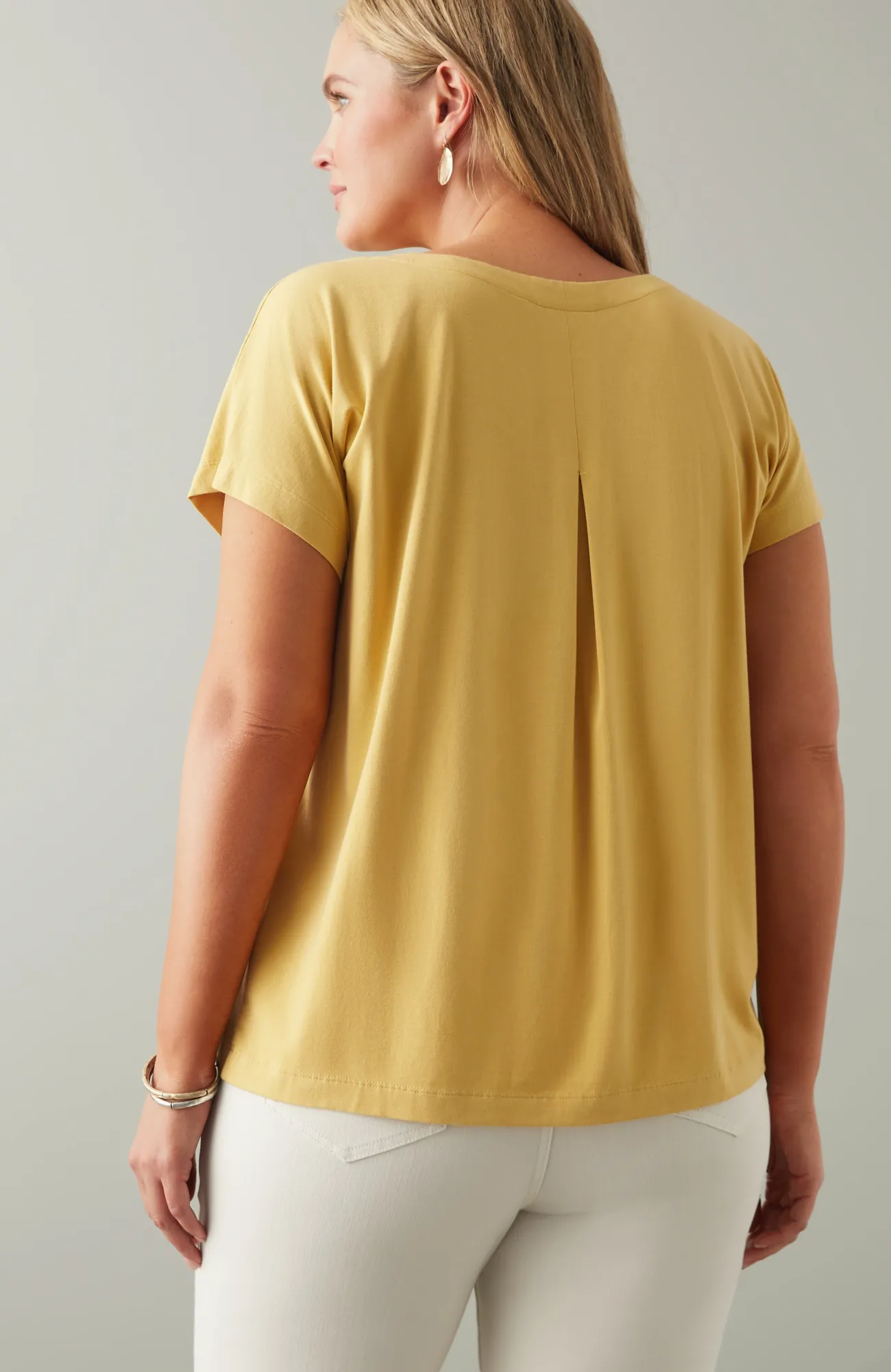J.Jill Luxe Supima® Pleat-Back Tee Online