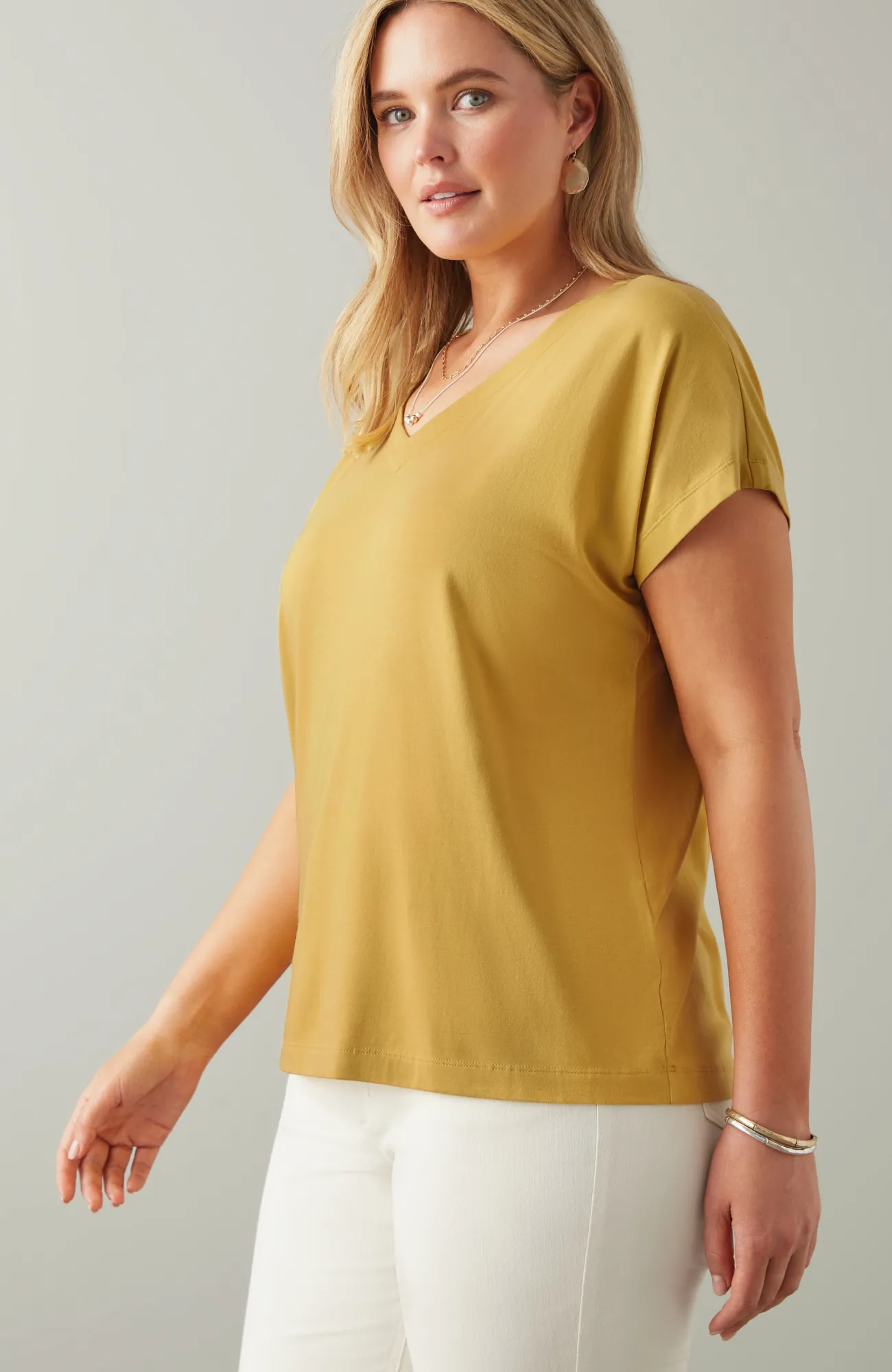 J.Jill Luxe Supima® Pleat-Back Tee Online