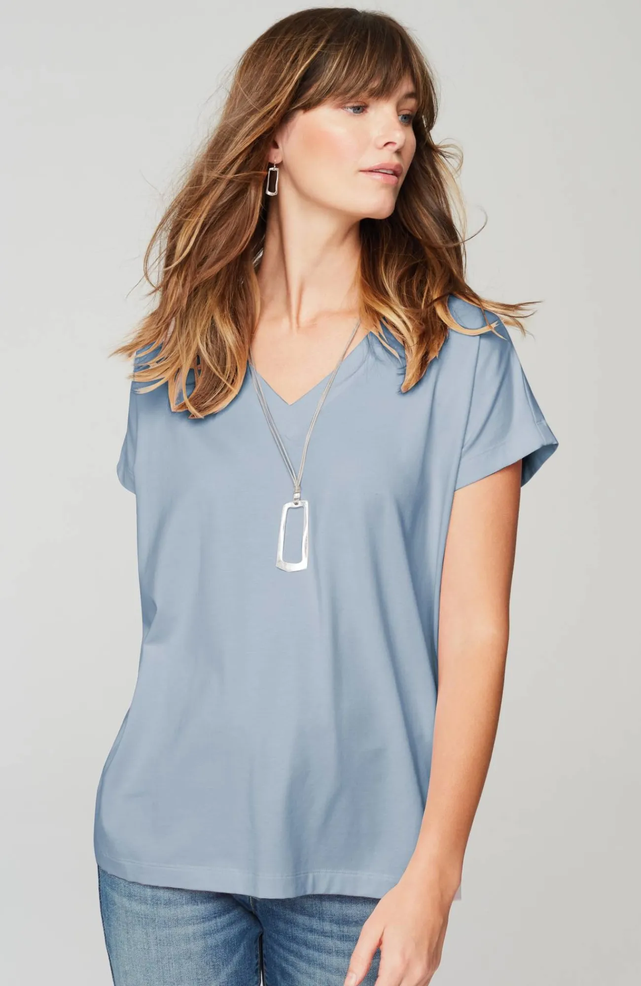 J.Jill Luxe Supima® Pleat-Back Tee Online