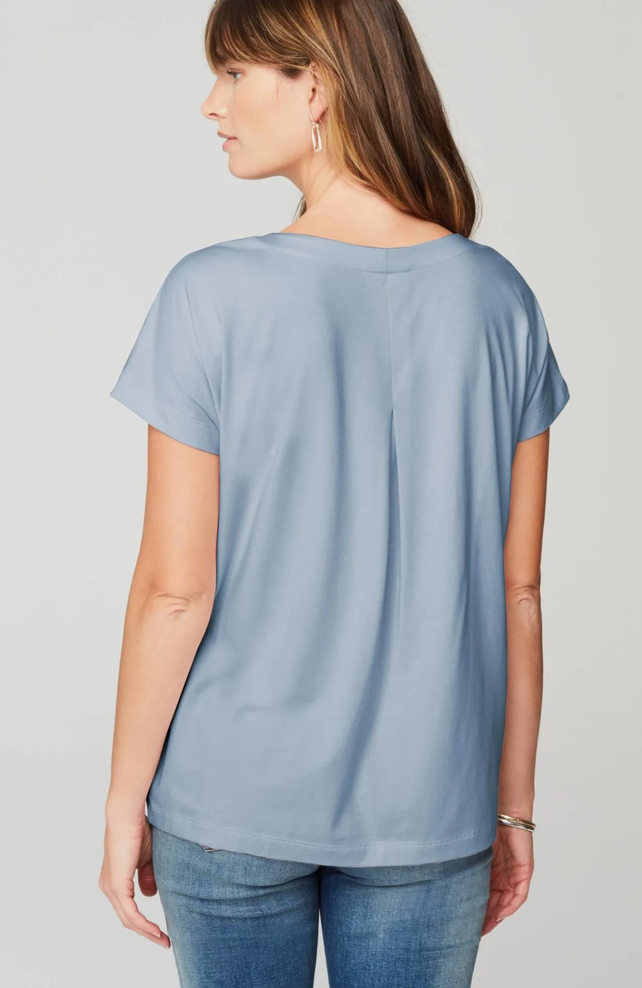 J.Jill Luxe Supima® Pleat-Back Tee Online