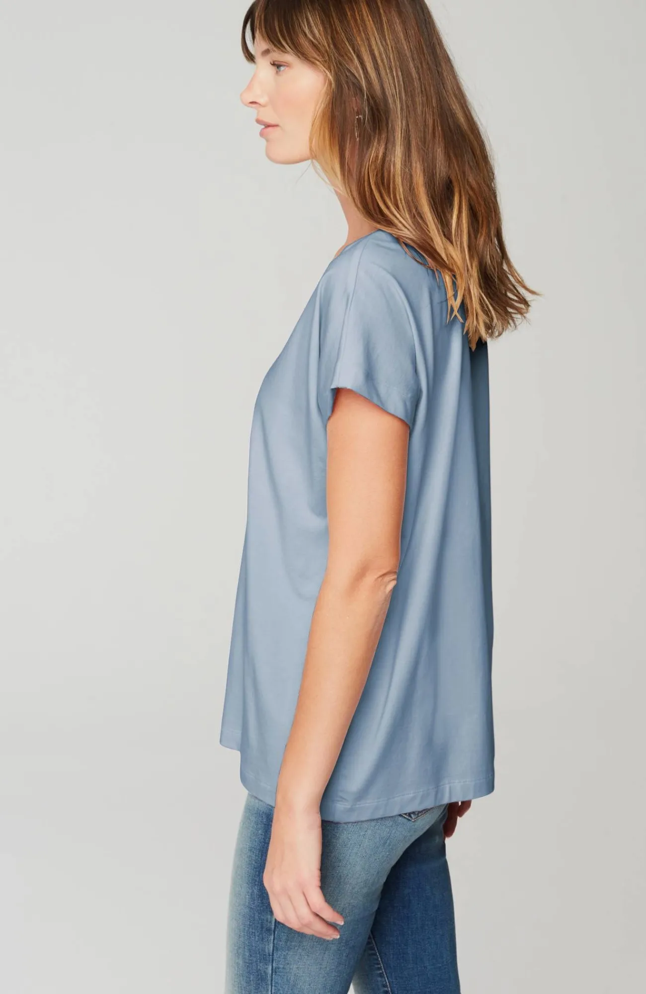 J.Jill Luxe Supima® Pleat-Back Tee Online