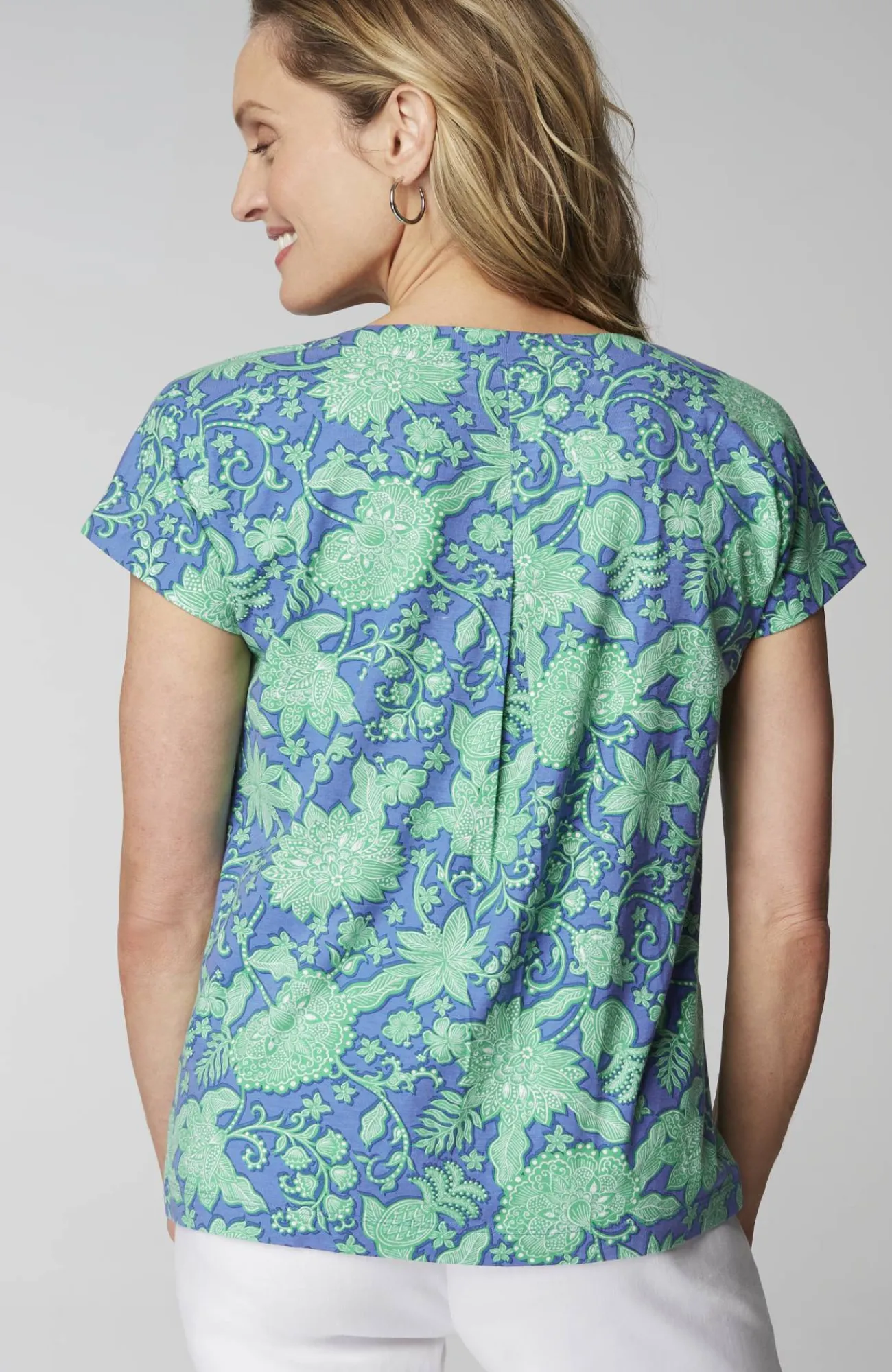 J.Jill Luxe Supima® Pleat-Back Tee Online