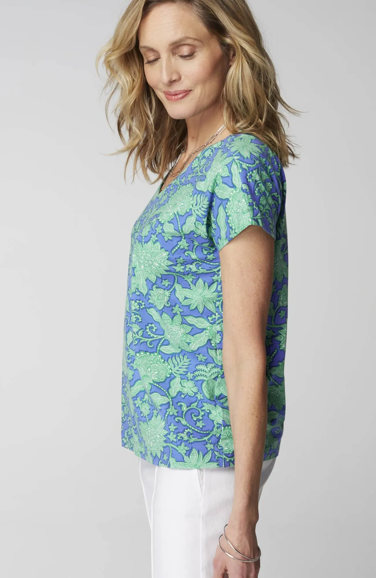 J.Jill Luxe Supima® Pleat-Back Tee Online