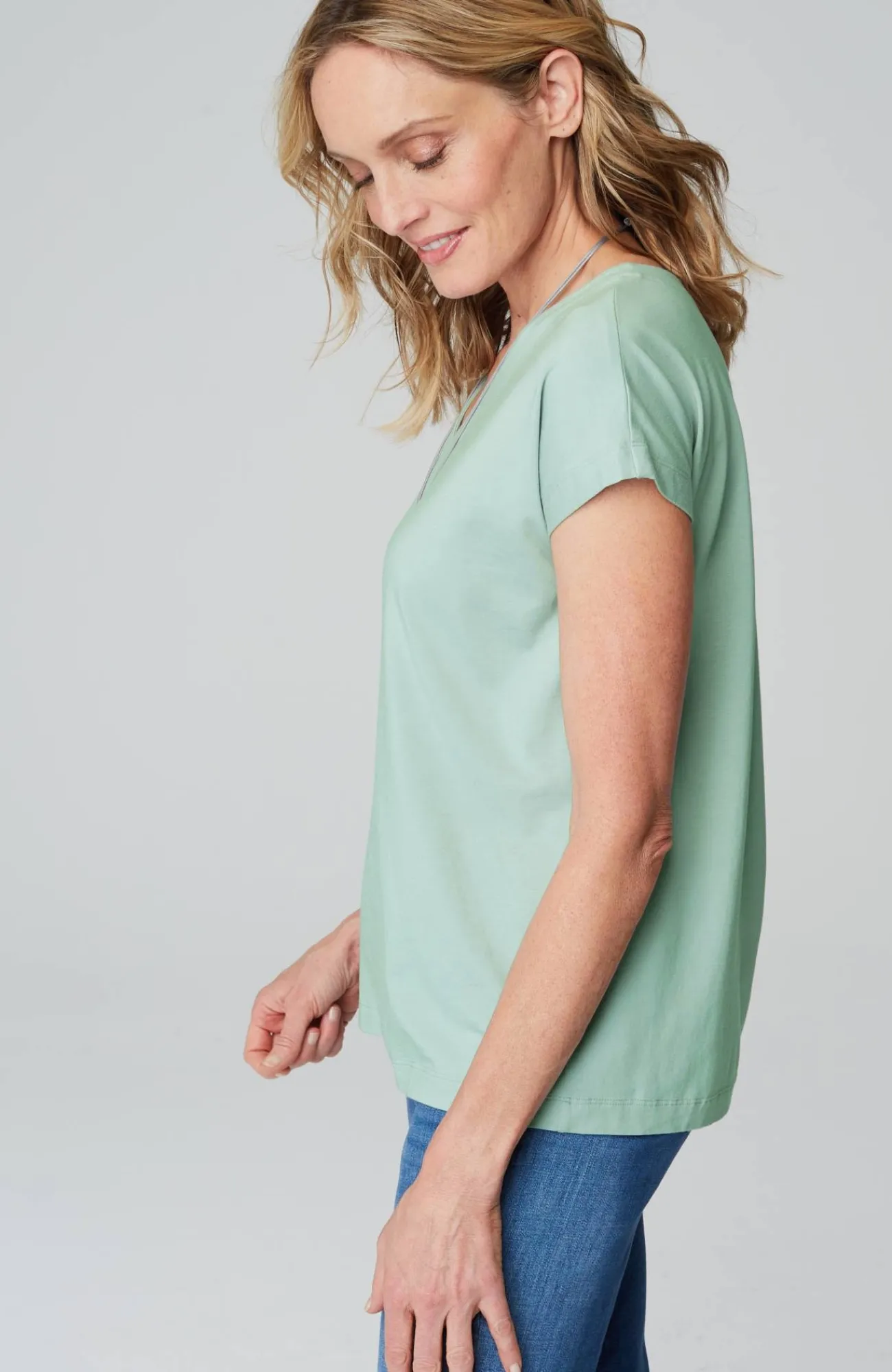 J.Jill Luxe Supima® Pleat-Back Tee Online
