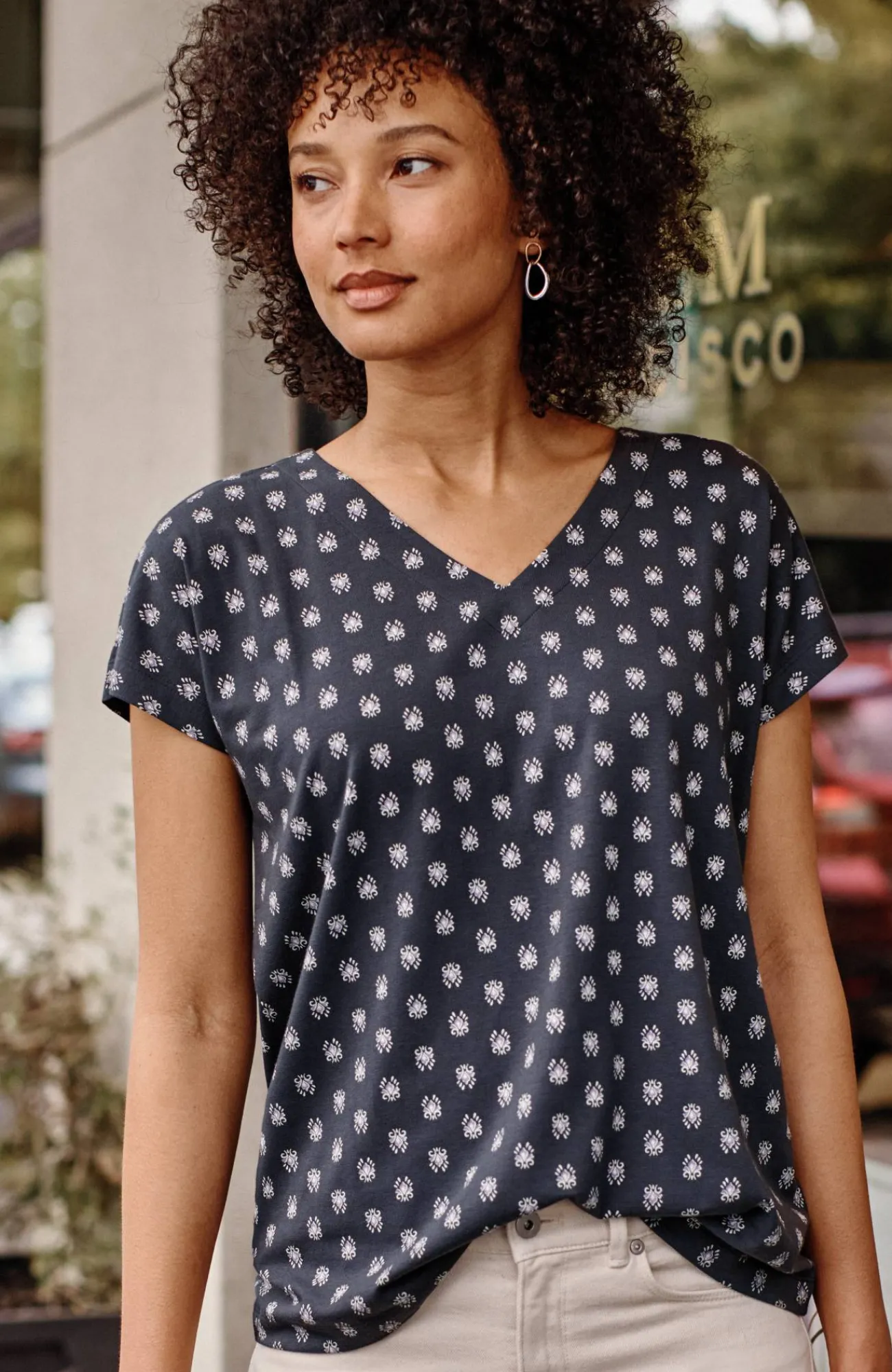 J.Jill Luxe Supima® Pleat-Back Tee Online