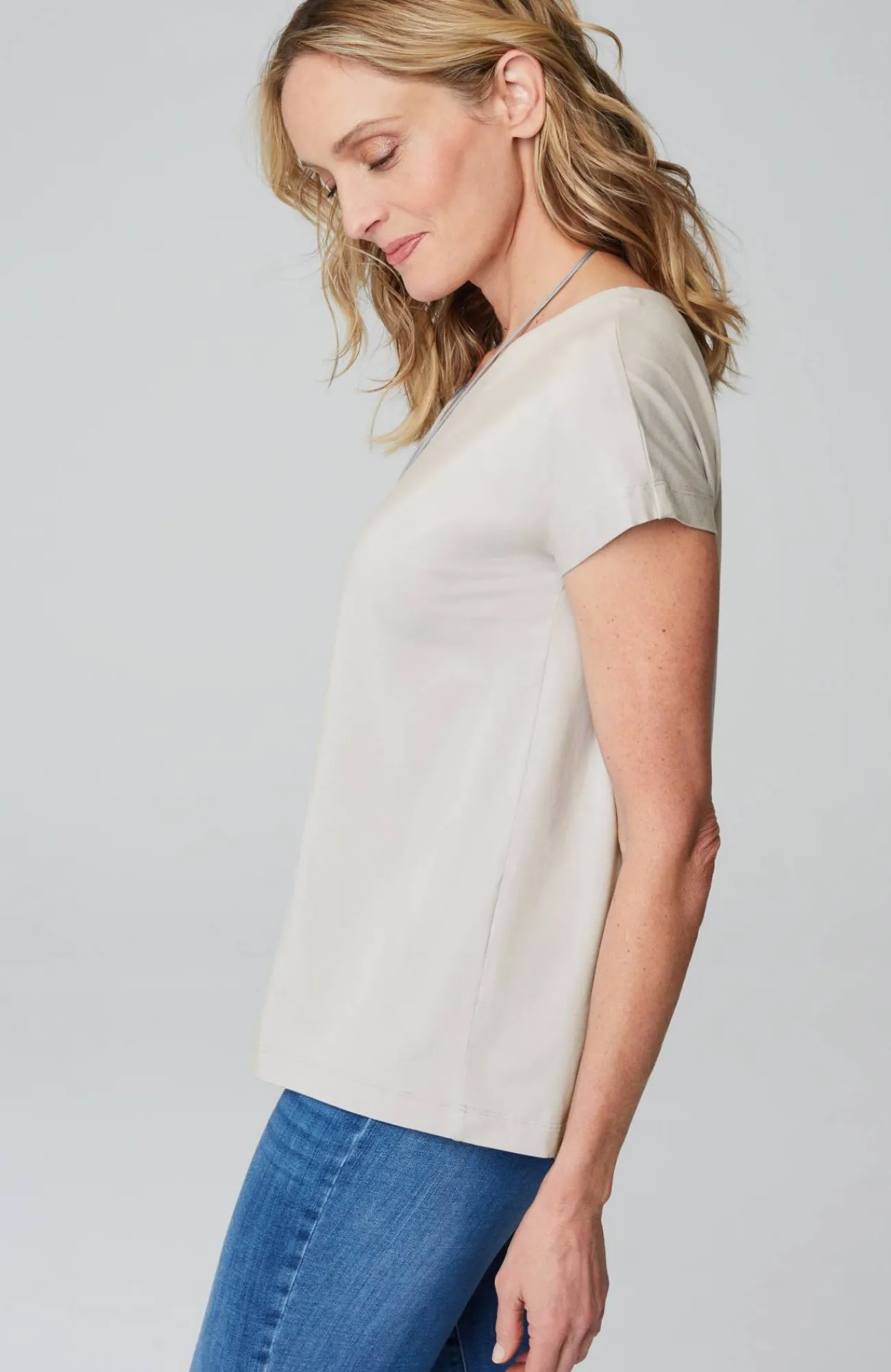 J.Jill Luxe Supima® Pleat-Back Tee Online