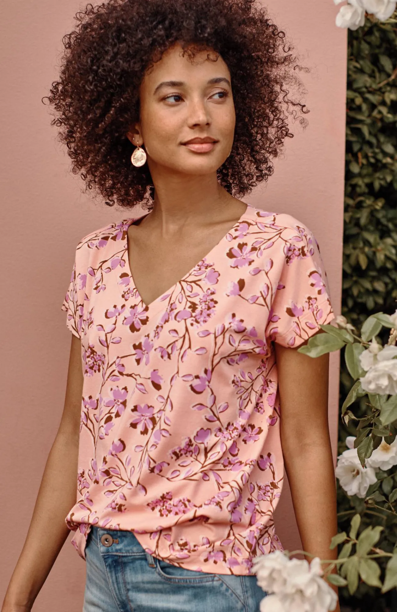 J.Jill Luxe Supima® Pleat-Back Tee Online