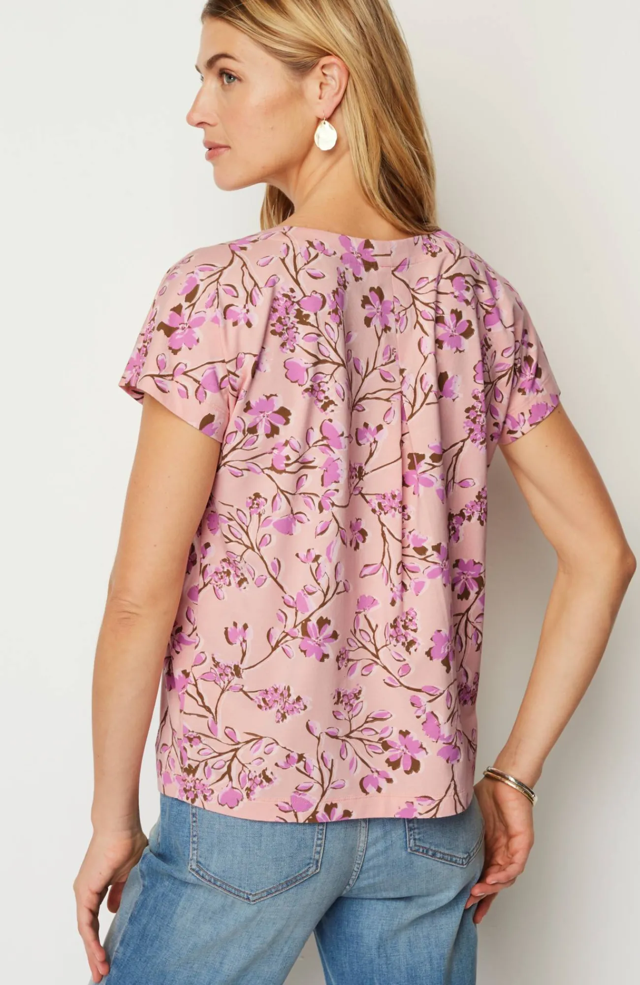 J.Jill Luxe Supima® Pleat-Back Tee Online