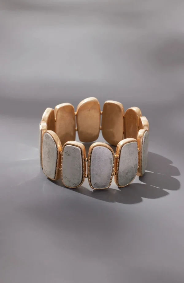 J.Jill Mixed-Metal Reversible Bracelet Silvertone/goldtone Fashion