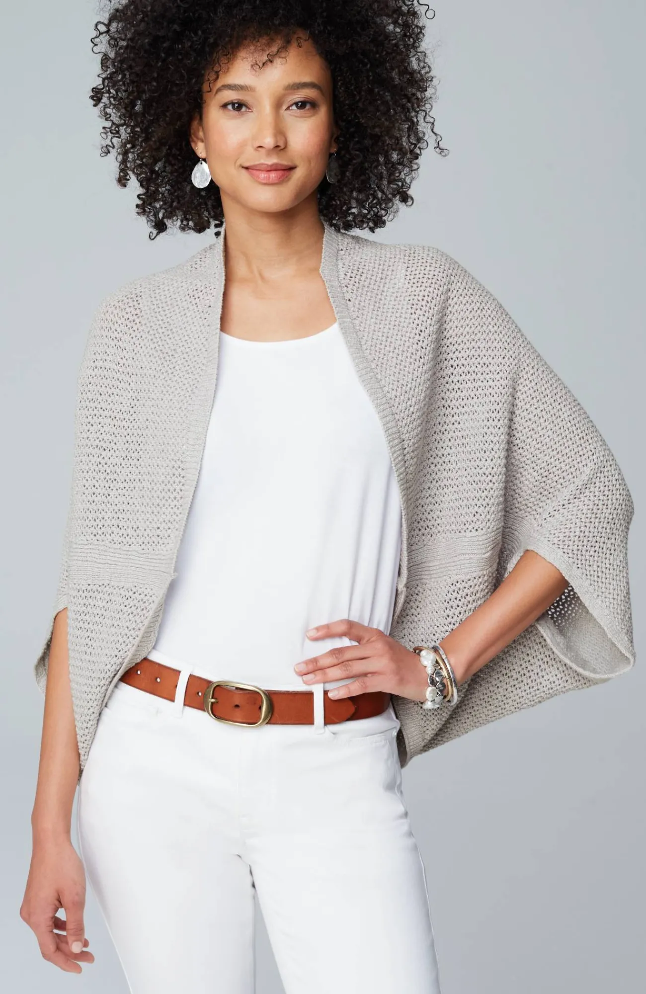 J.Jill Open-Knit Shrug Best Sale