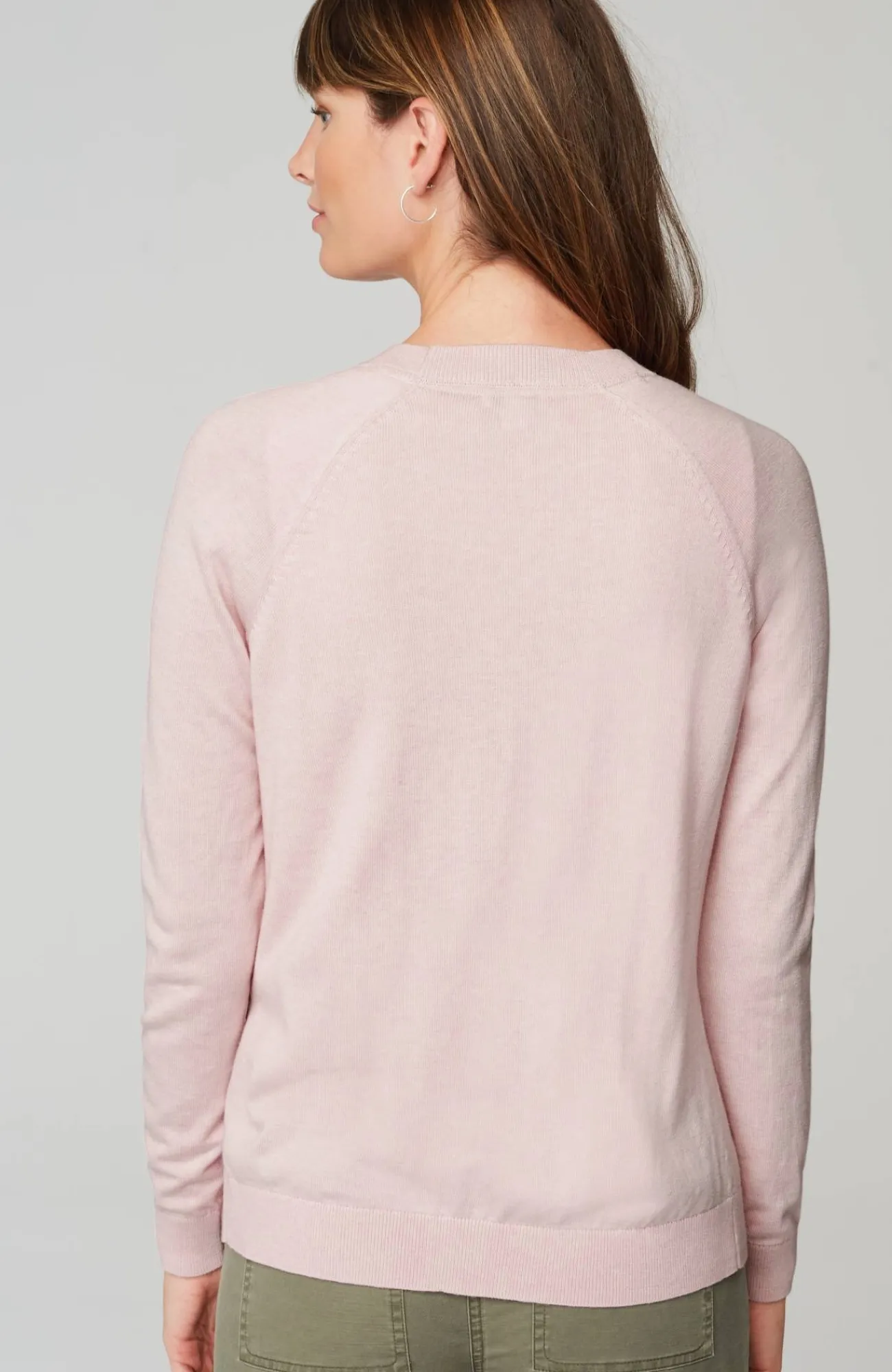 J.Jill Organically Grown Cotton V-Neck Cardi Hot
