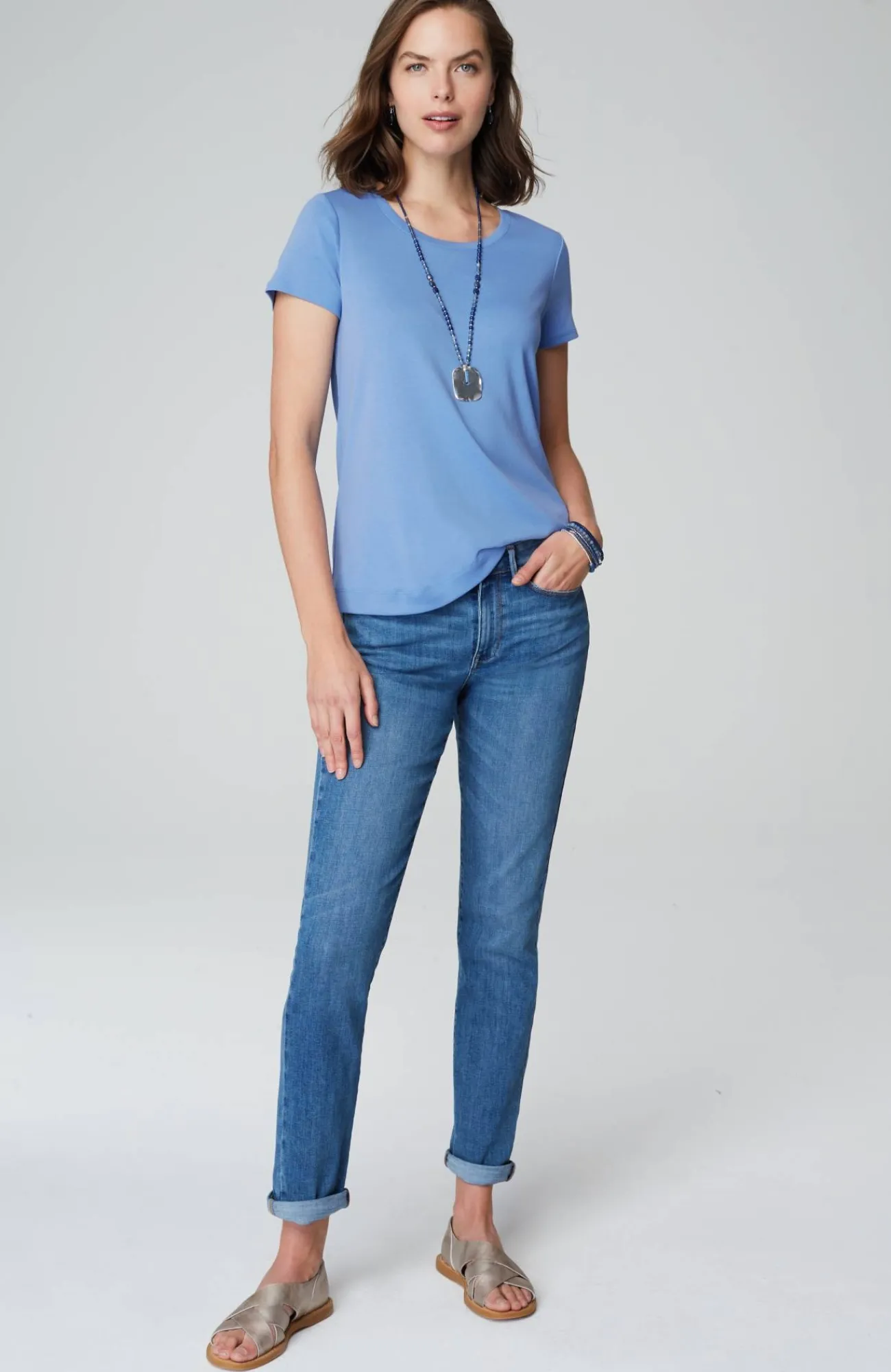 J.Jill Pima Cotton Tee Clearance