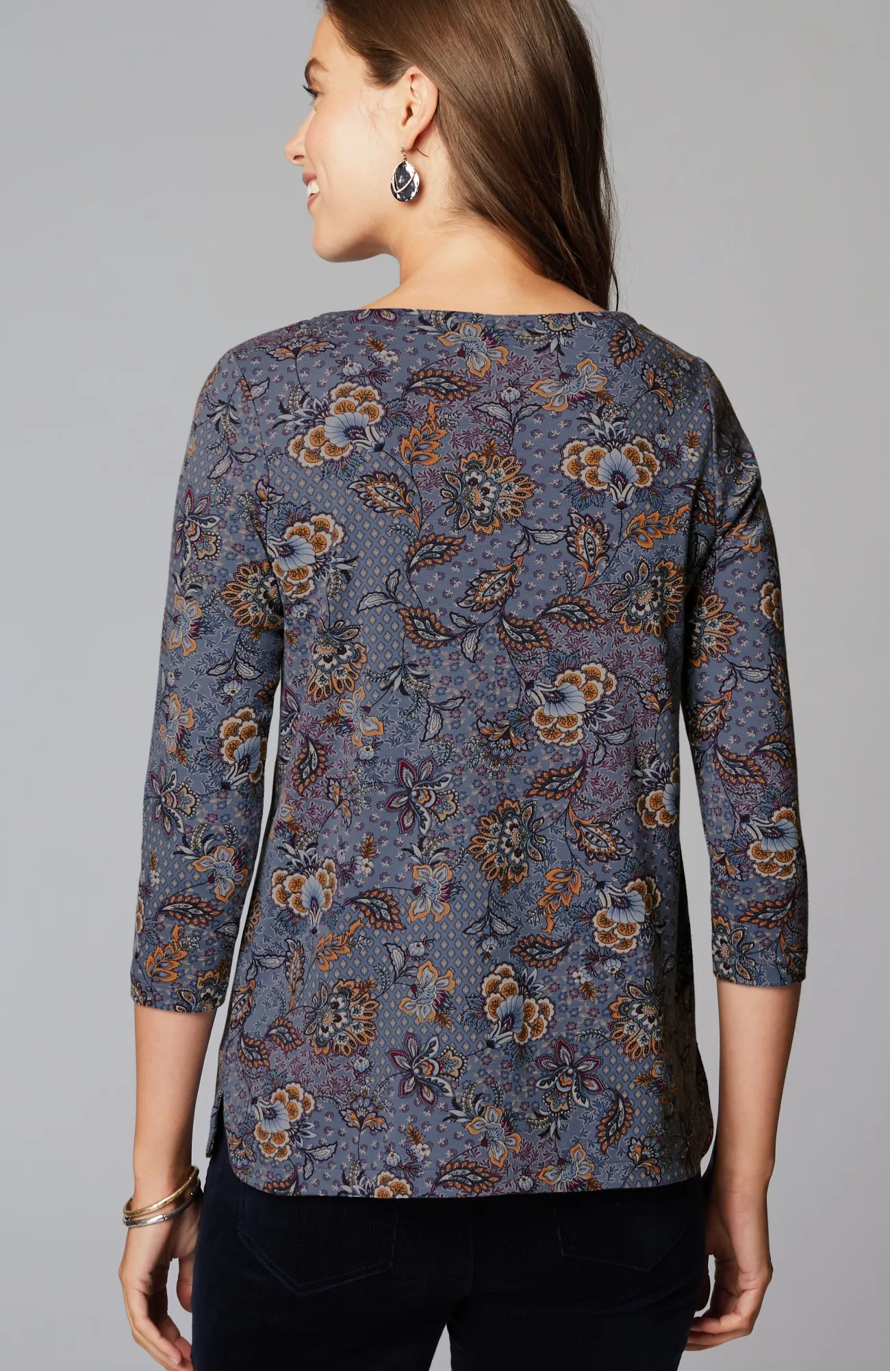 J.Jill Pima 3/4-Sleeve V-Neck Tee Cheap