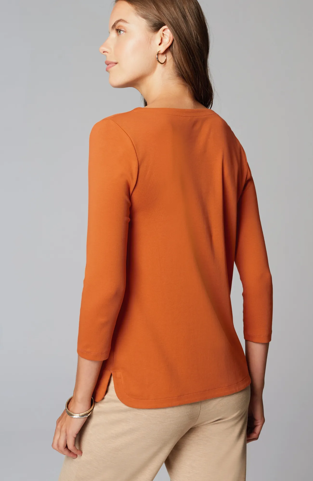J.Jill Pima 3/4-Sleeve V-Neck Tee Cheap