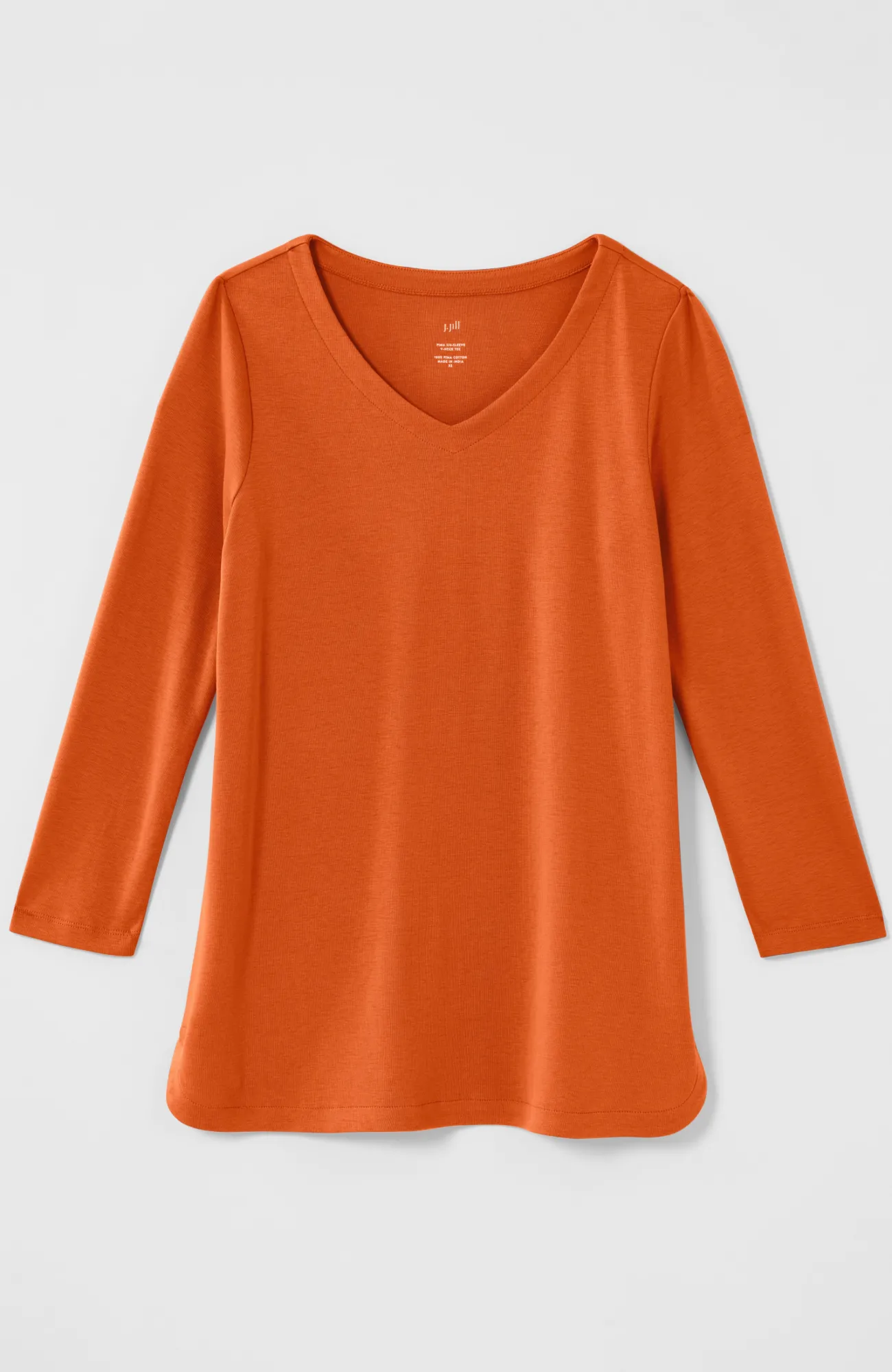 J.Jill Pima 3/4-Sleeve V-Neck Tee Cheap