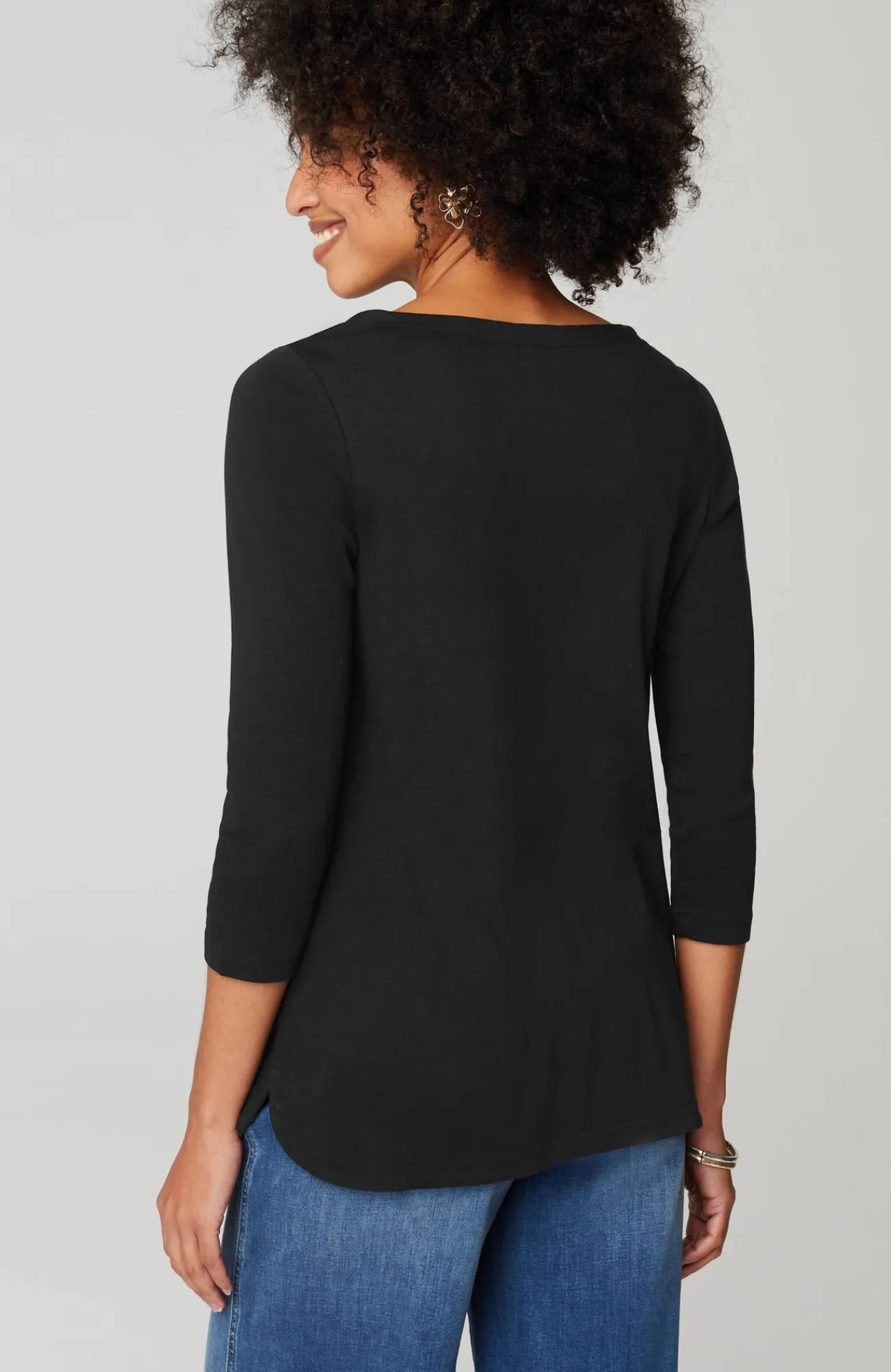J.Jill Pima 3/4-Sleeve V-Neck Tee Cheap