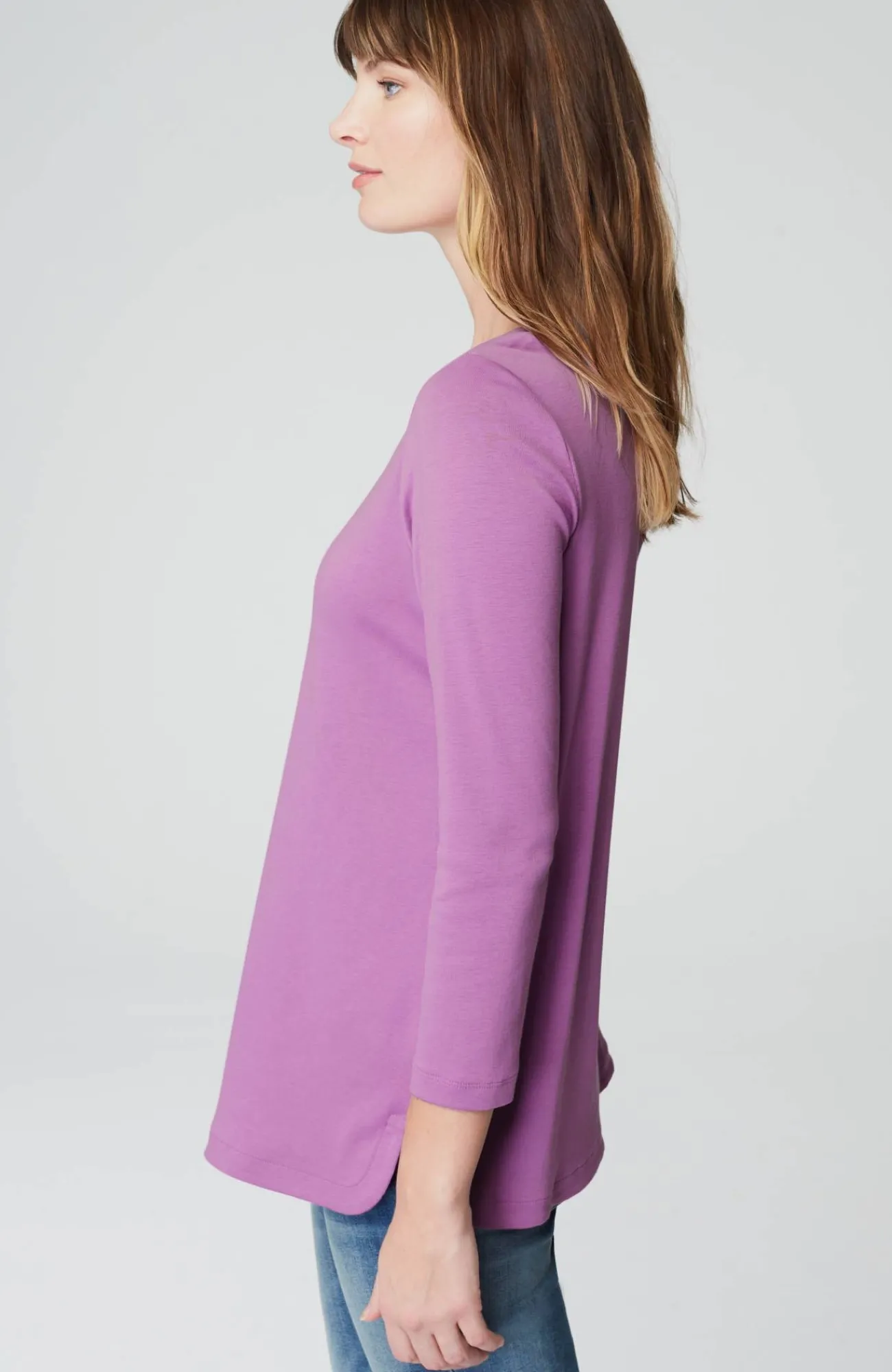 J.Jill Pima 3/4-Sleeve V-Neck Tee Cheap