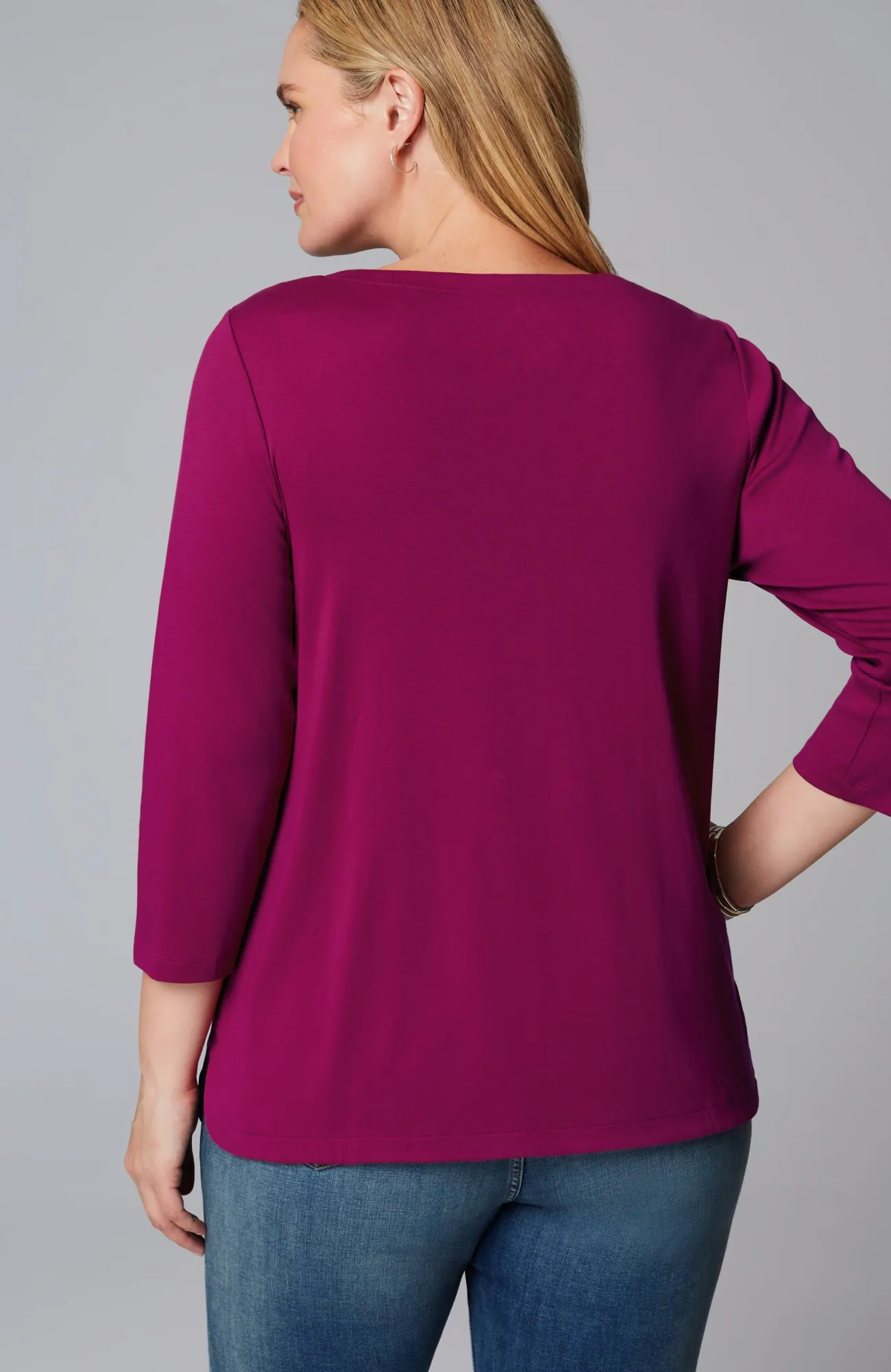 J.Jill Pima 3/4-Sleeve V-Neck Tee Cheap