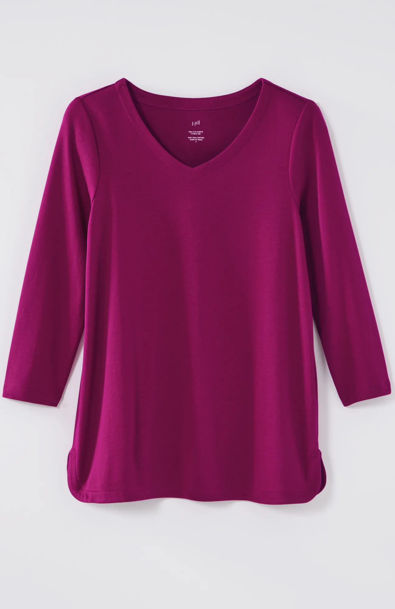 J.Jill Pima 3/4-Sleeve V-Neck Tee Cheap