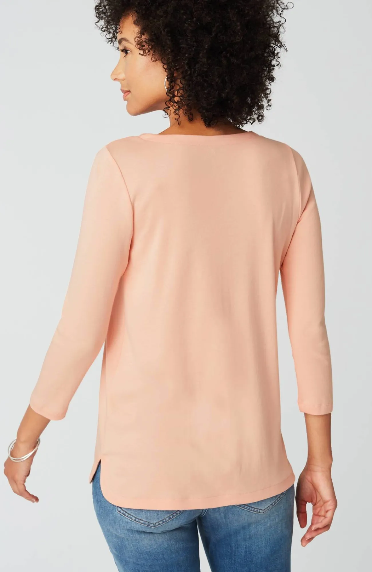 J.Jill Pima 3/4-Sleeve V-Neck Tee Cheap