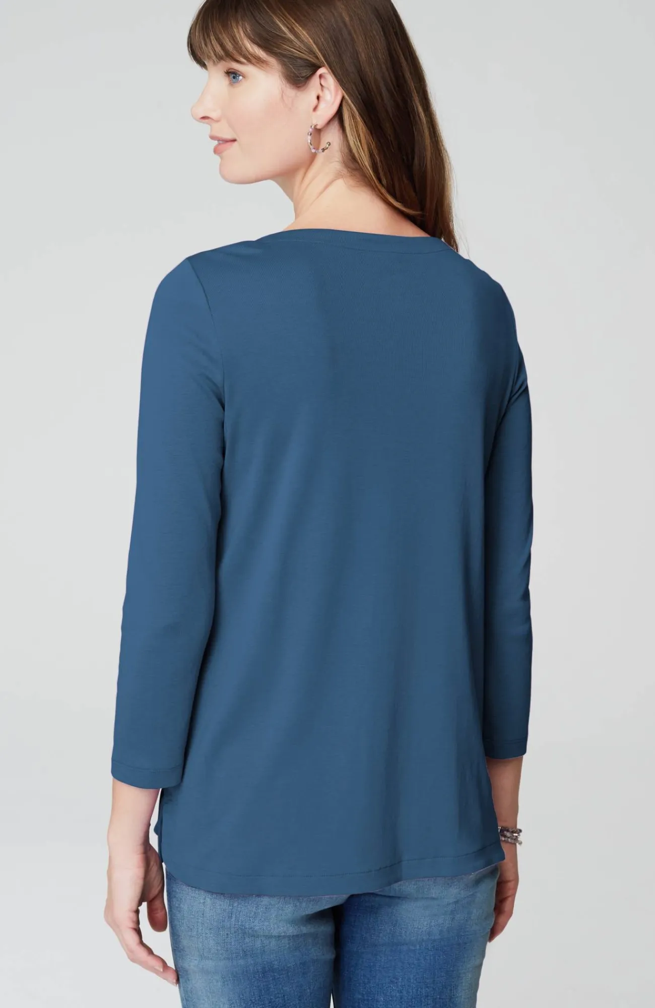 J.Jill Pima 3/4-Sleeve V-Neck Tee Cheap