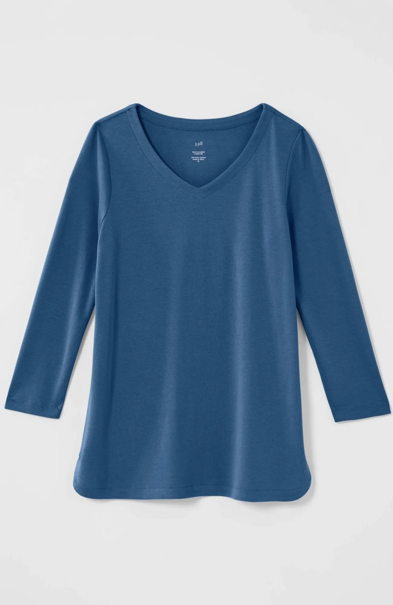 J.Jill Pima 3/4-Sleeve V-Neck Tee Cheap