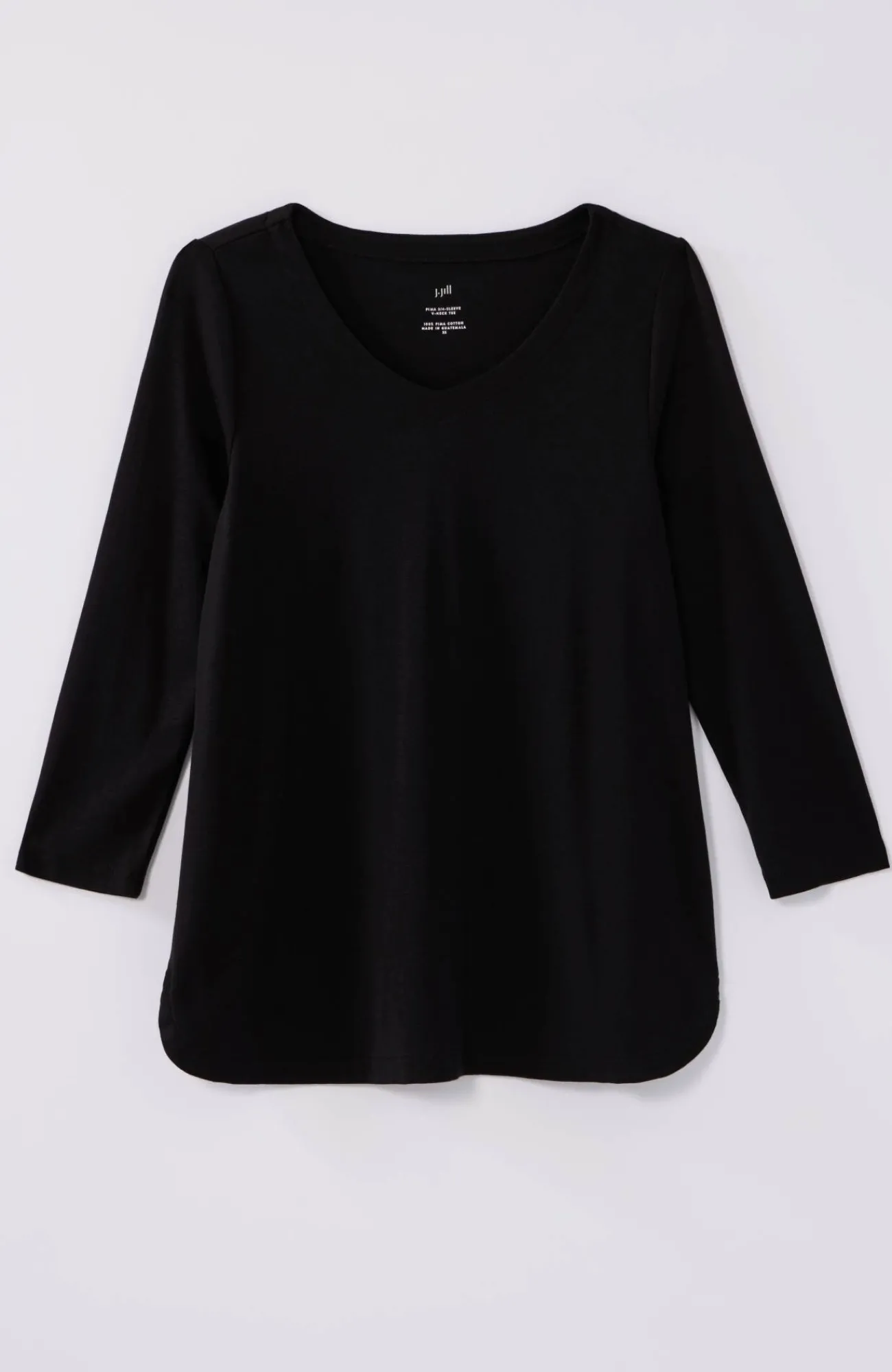 J.Jill Pima 3/4-Sleeve V-Neck Tee Cheap