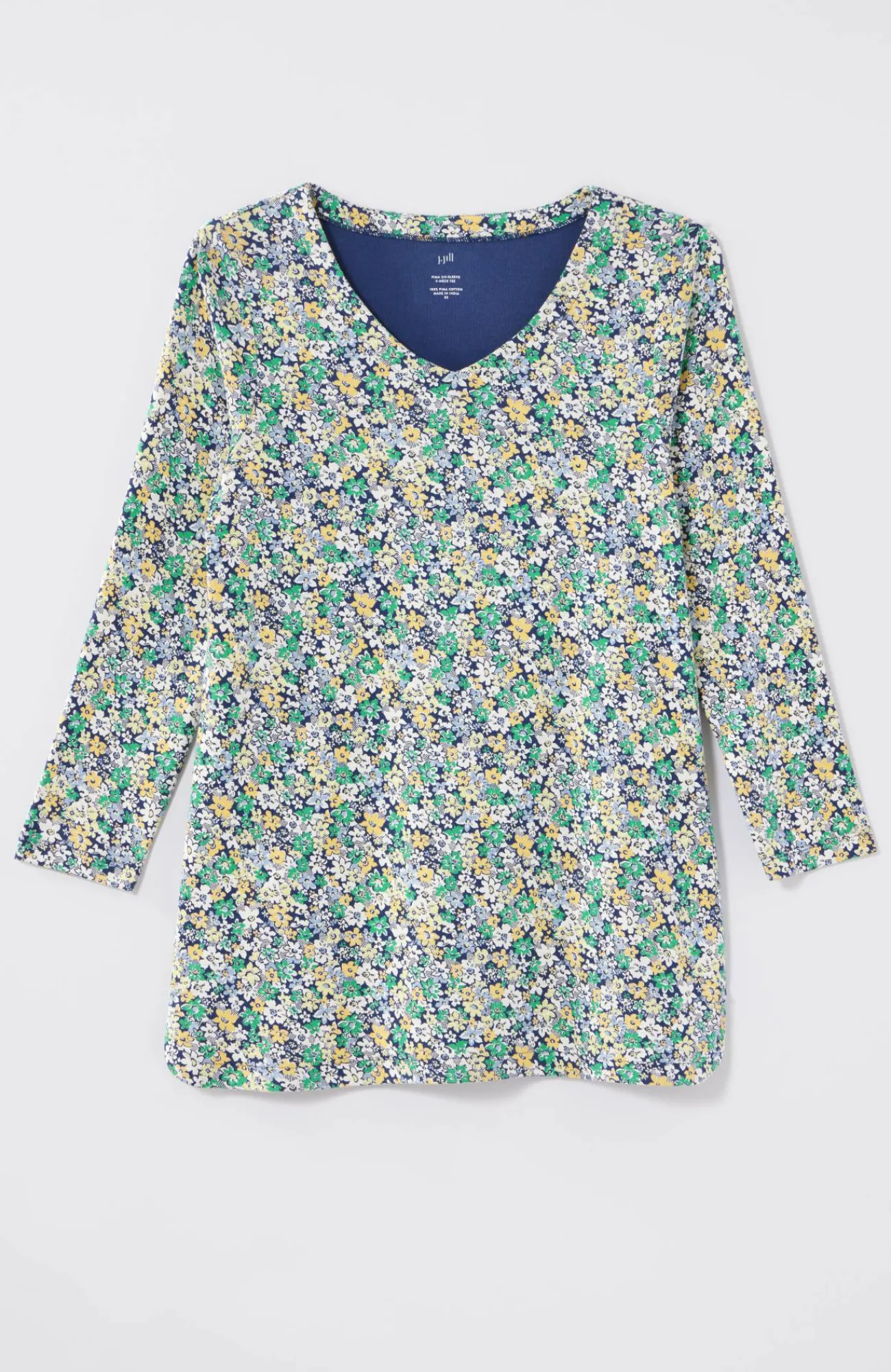 J.Jill Pima 3/4-Sleeve V-Neck Tee Cheap