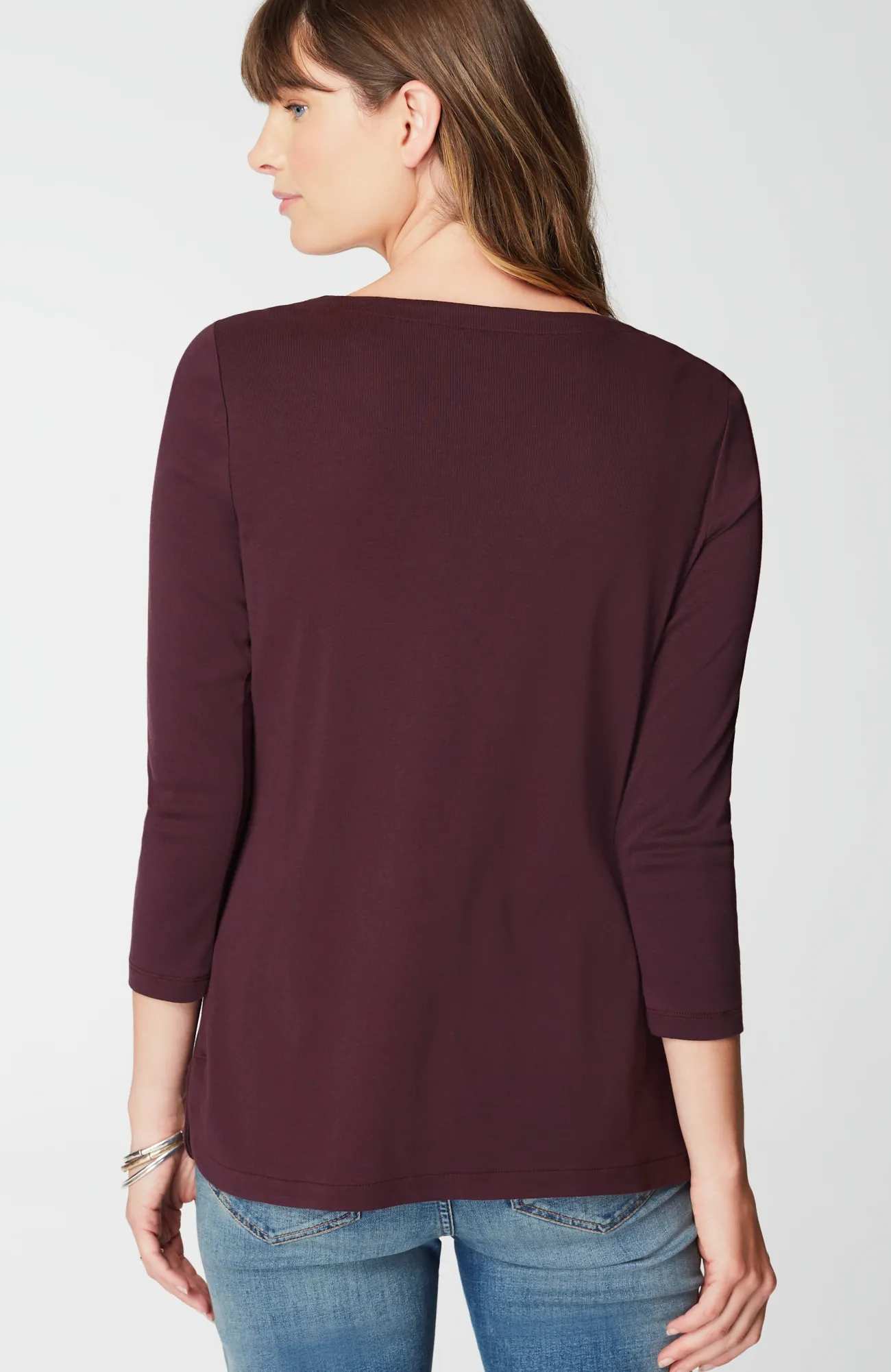 J.Jill Pima 3/4-Sleeve V-Neck Tee Cheap