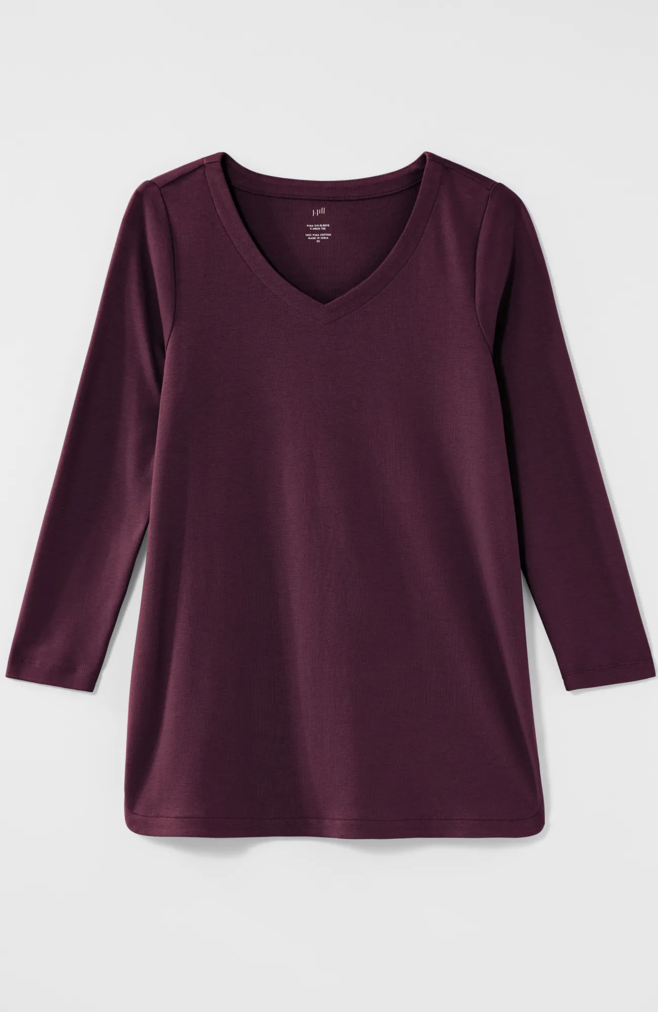 J.Jill Pima 3/4-Sleeve V-Neck Tee Cheap