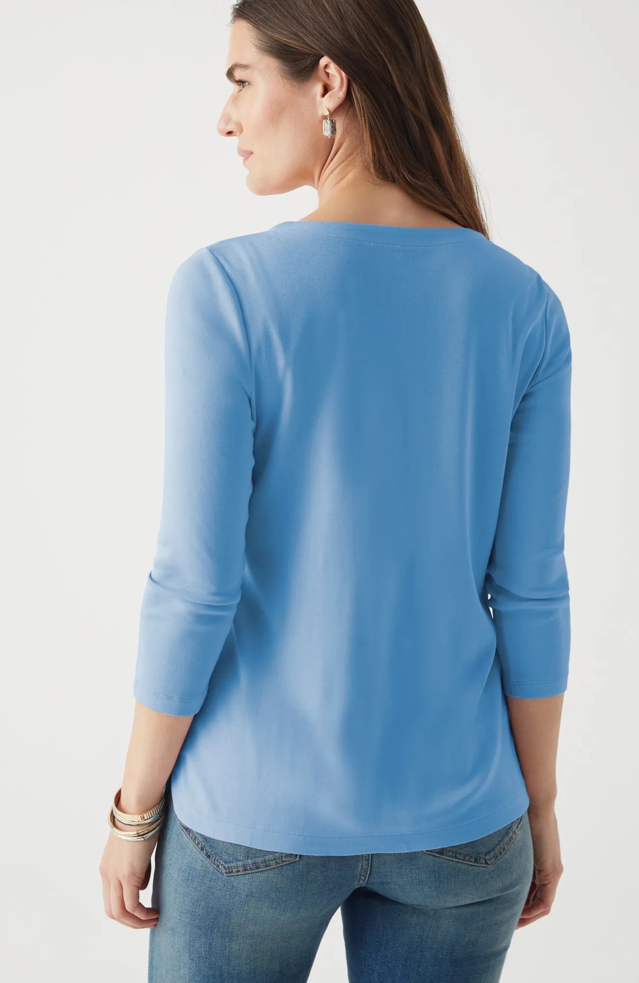 J.Jill Pima 3/4-Sleeve V-Neck Tee Cheap