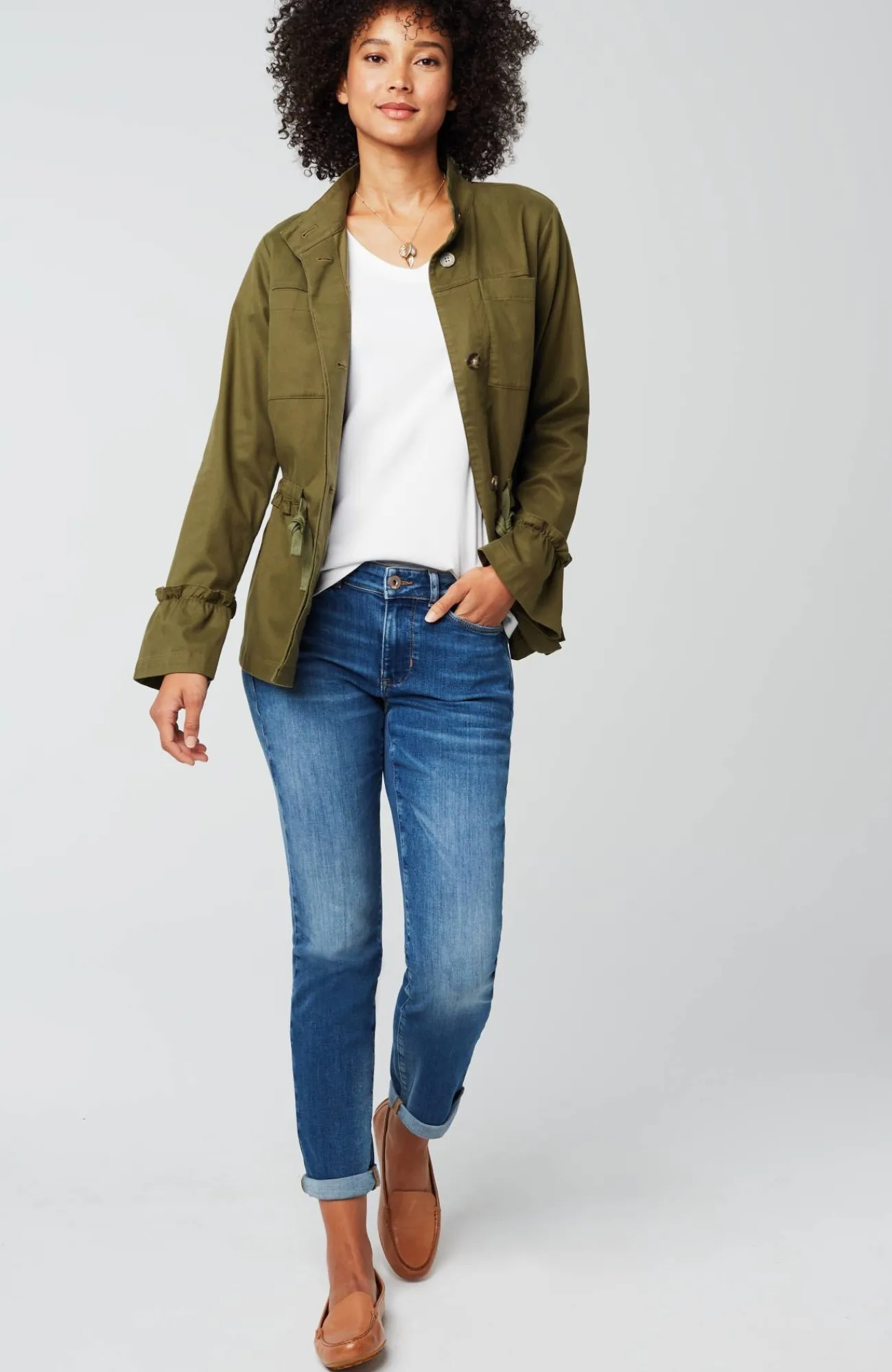 J.Jill Pima 3/4-Sleeve V-Neck Tee Cheap