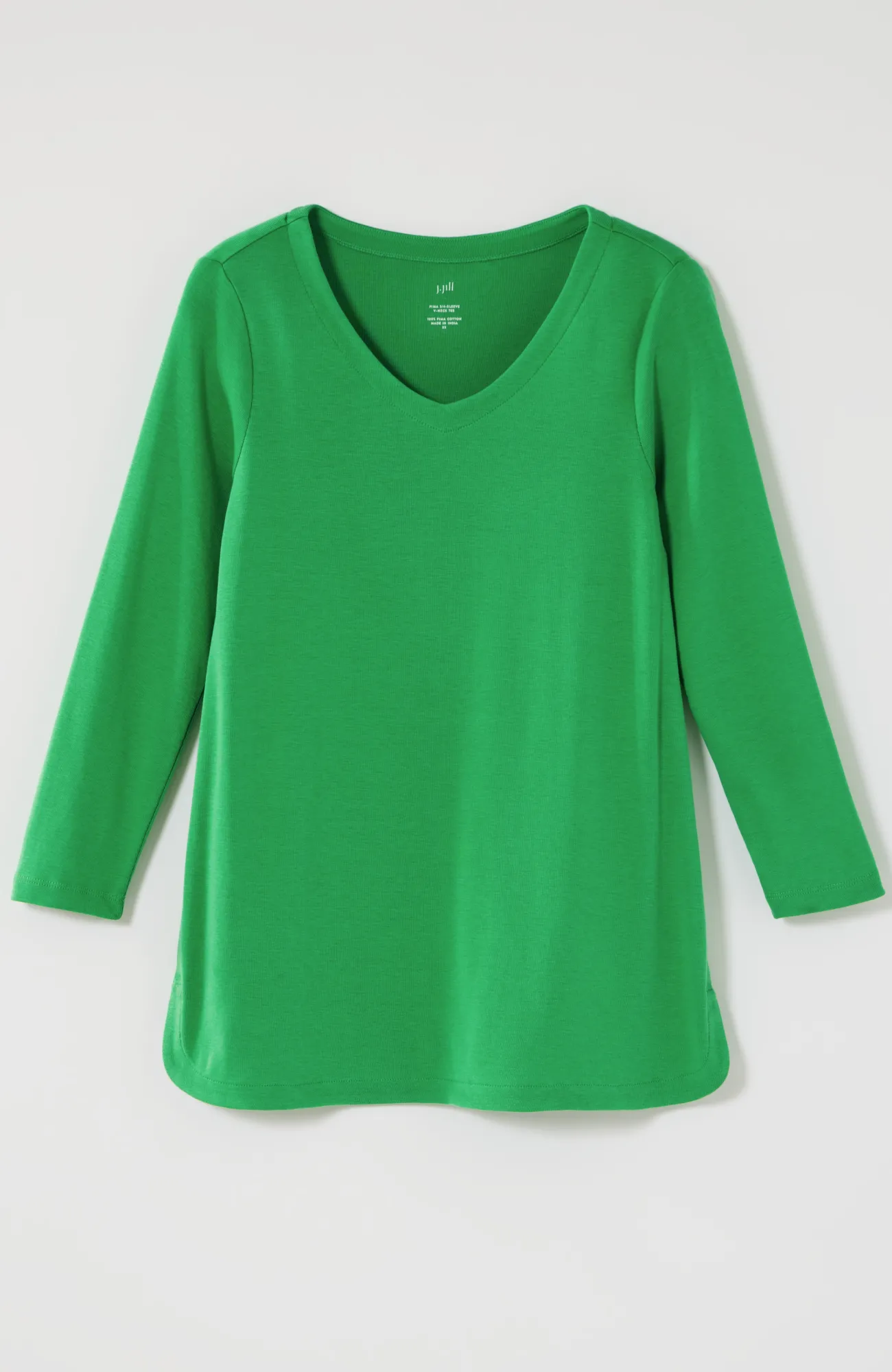 J.Jill Pima 3/4-Sleeve V-Neck Tee Cheap