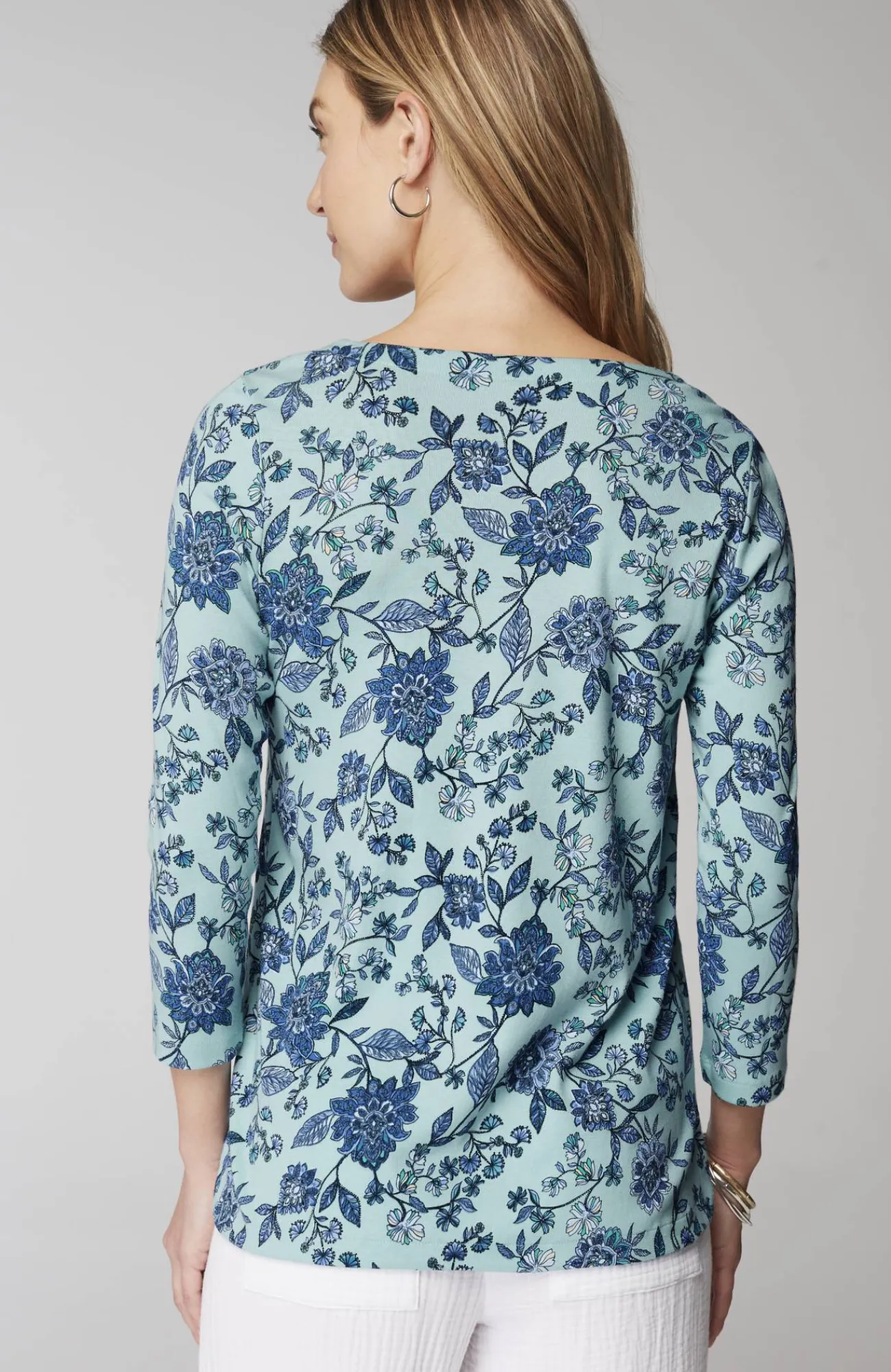 J.Jill Pima 3/4-Sleeve V-Neck Tee Cheap