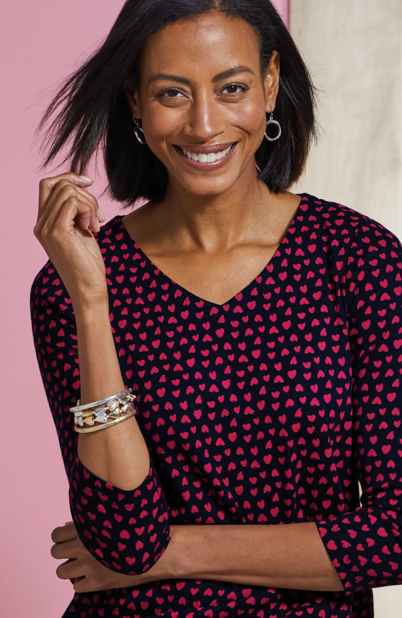 J.Jill Pima 3/4-Sleeve V-Neck Tee Cheap