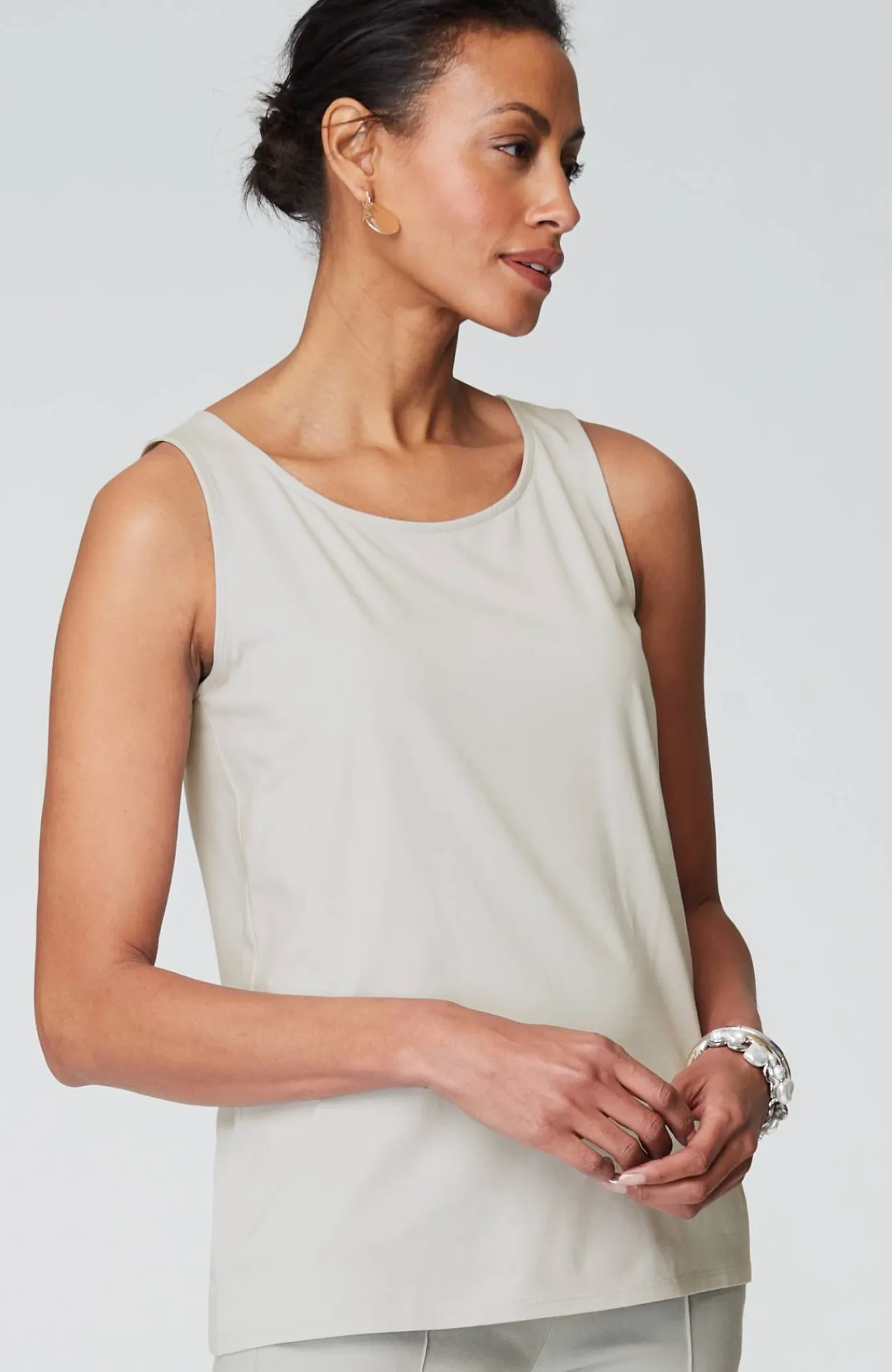 J.Jill Pima-Stretch Knit Tank New